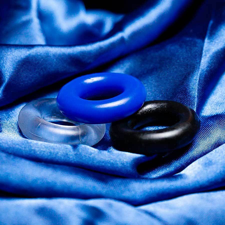 Multi Color Stretchy Stamina Boosting Cock Rings 3 Pack by Lynk Pleasure、mySite、bottomscart