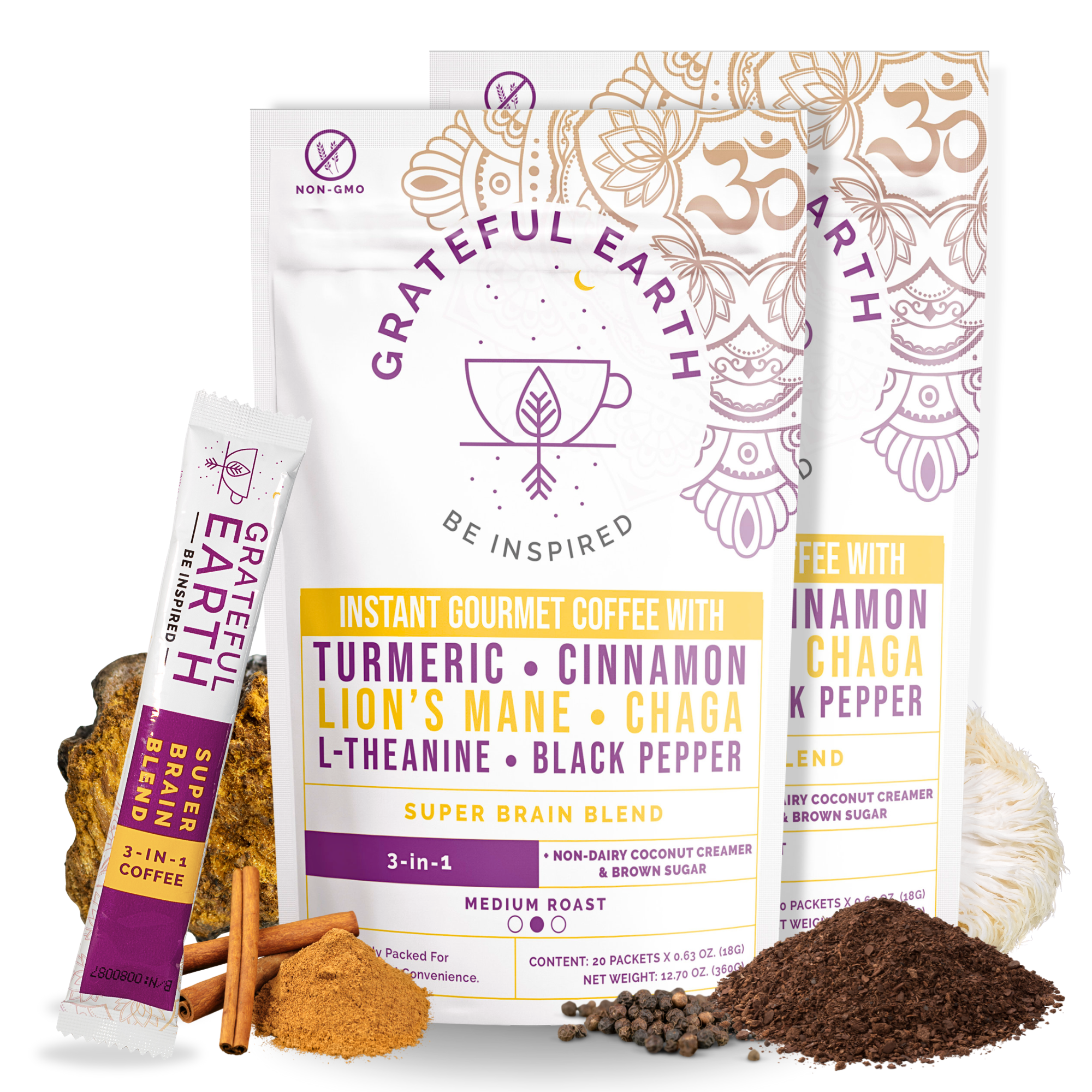 BUNDLE | Two Super Brain Coffees | 3-in-1 | Medium Roast | 6 Nootropics、mySite、gigharbornorthrealestate