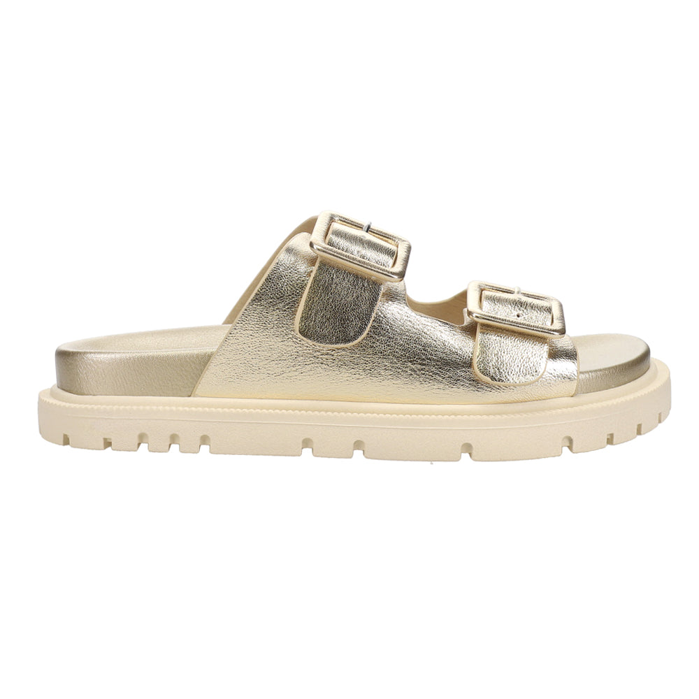 Gen Metallic Slide Sandals、mySite、gtrtttuynbv