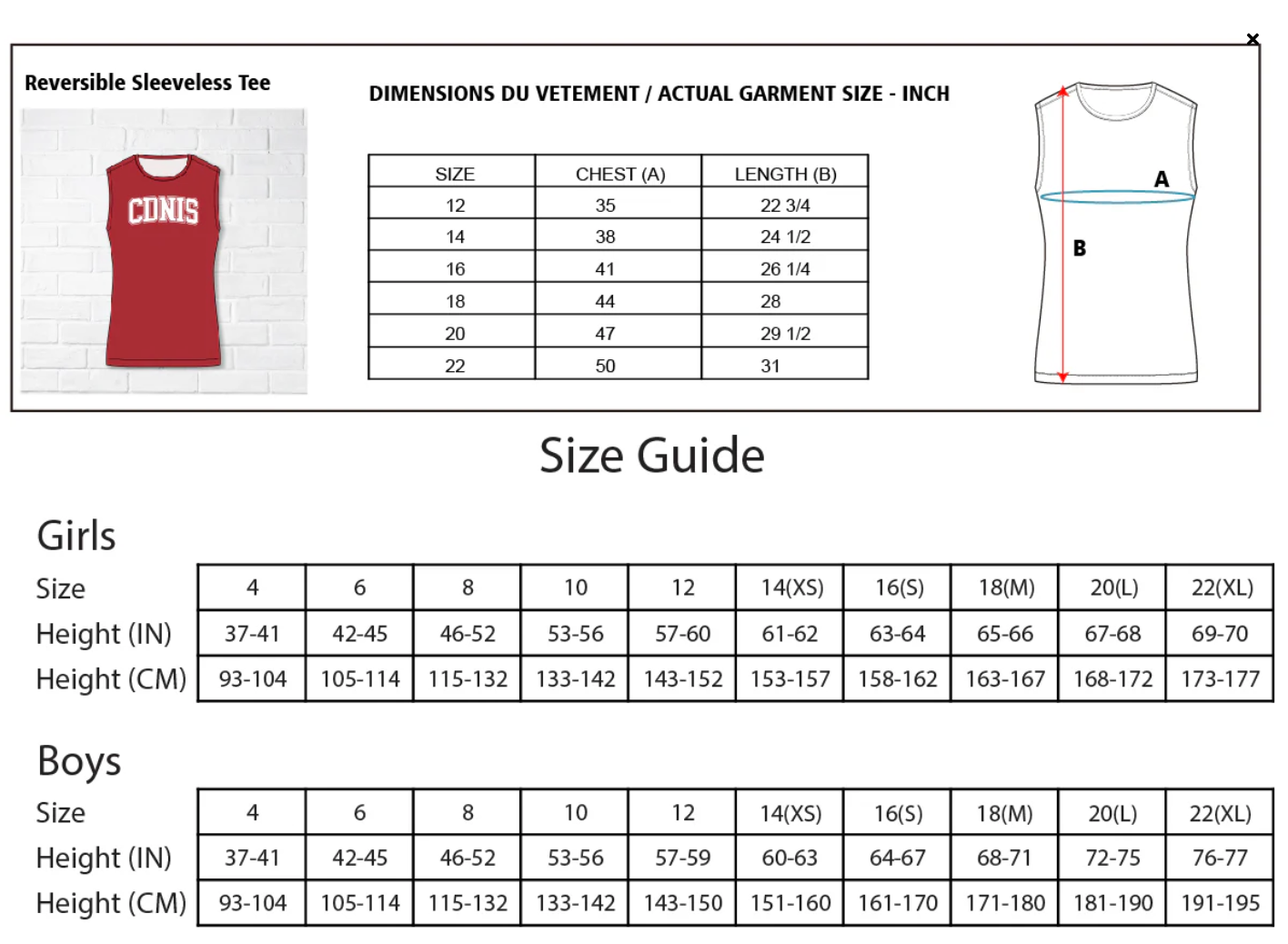 CDNIS Reversible Sleeveless Tee、mySite、g9winljtr