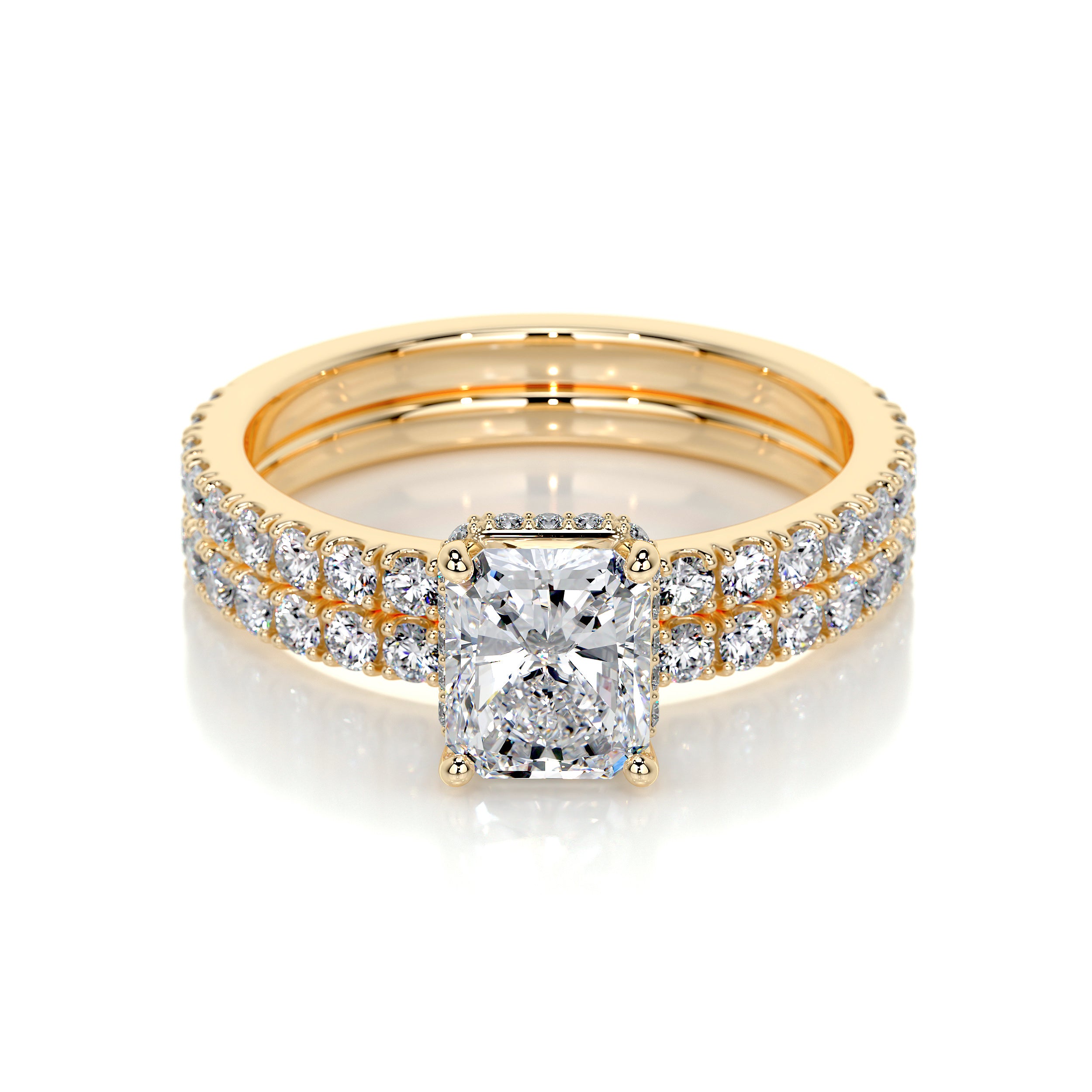 Deborah Lab Grown Diamond Bridal Set -18K Yellow Gold、mySite、hinf8tx79