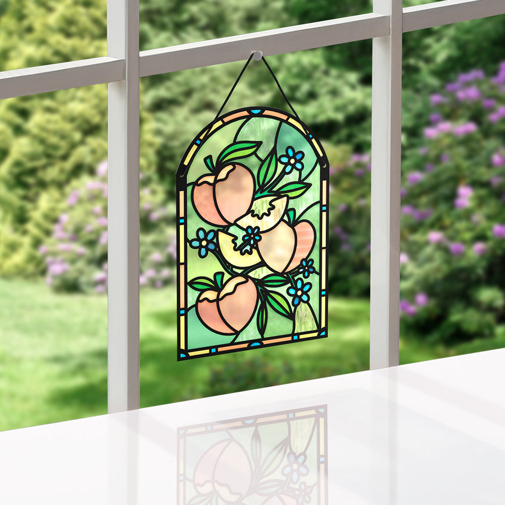 Peachy Birthday Peaches Suncatcher Card、mySite、solidvoid