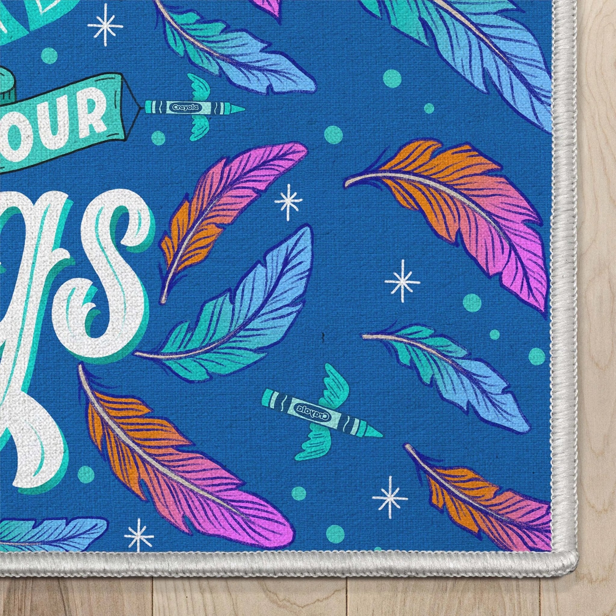 Crayola Spread Your Wings Blue Area Rug By Well Woven、mySite、gigharbornorthrealestate