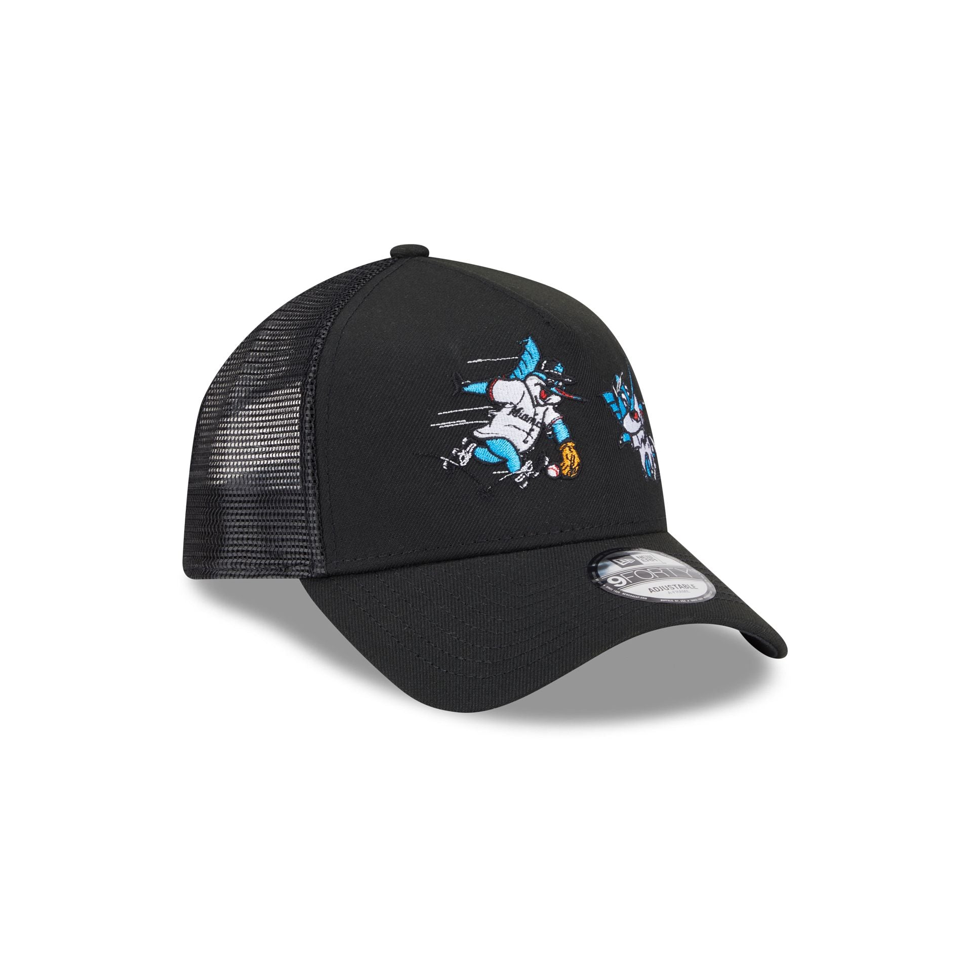 Miami Marlins Generation Mascots 9FORTY A-Frame Trucker Hat、mySite、vikingsvslions