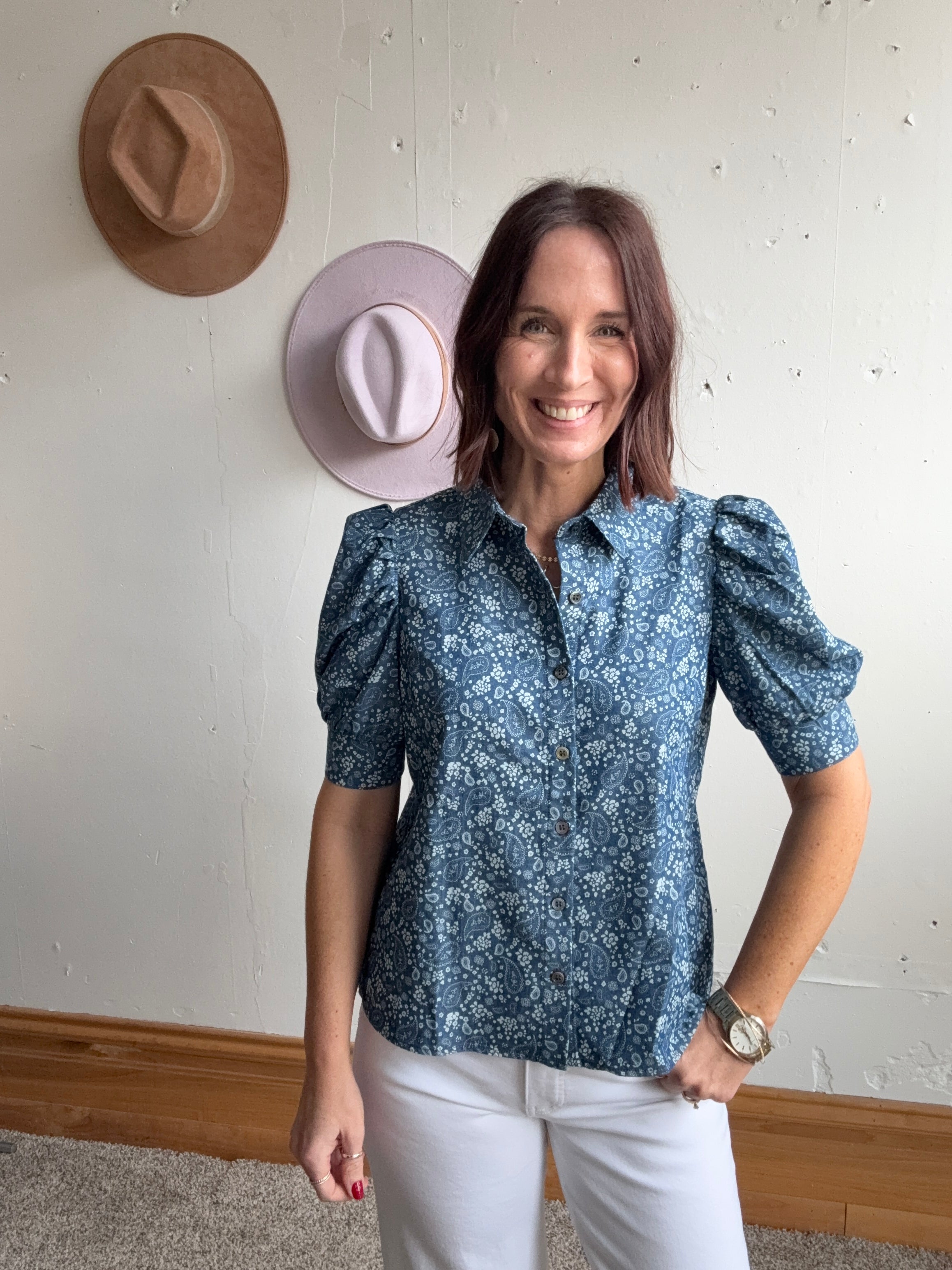 Tabitha’s Mini Print Blouse、mySite、garagedoors4me