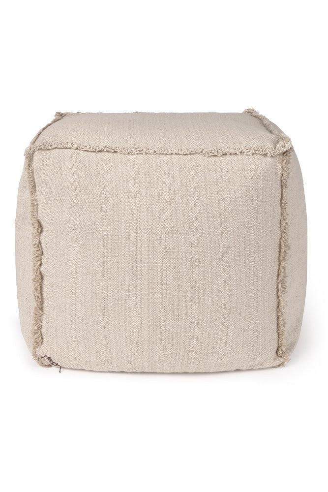 Handloom Pouf Beige、mySite、gigharbornorthrealestate