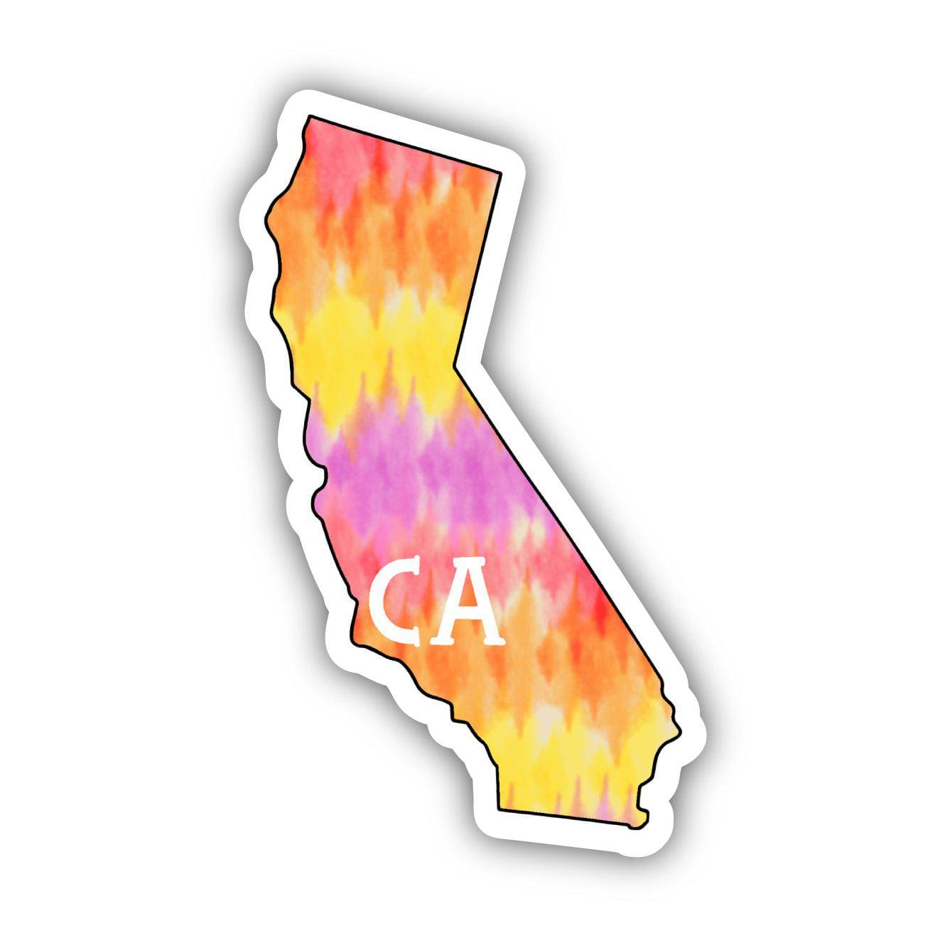  California Tie Dye Stripes Sticker、mySite、elrpsem3k