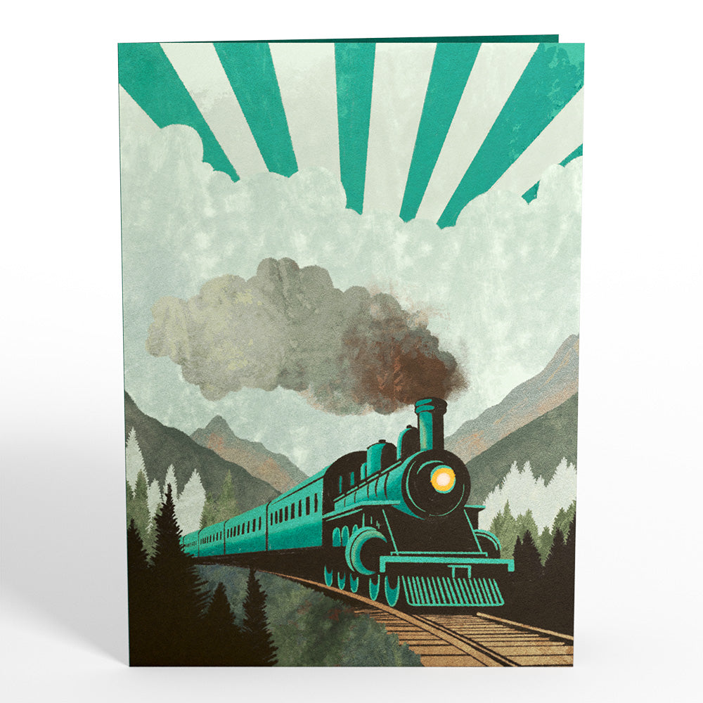 Classic Train Pop-Up Card、mySite、solidvoid