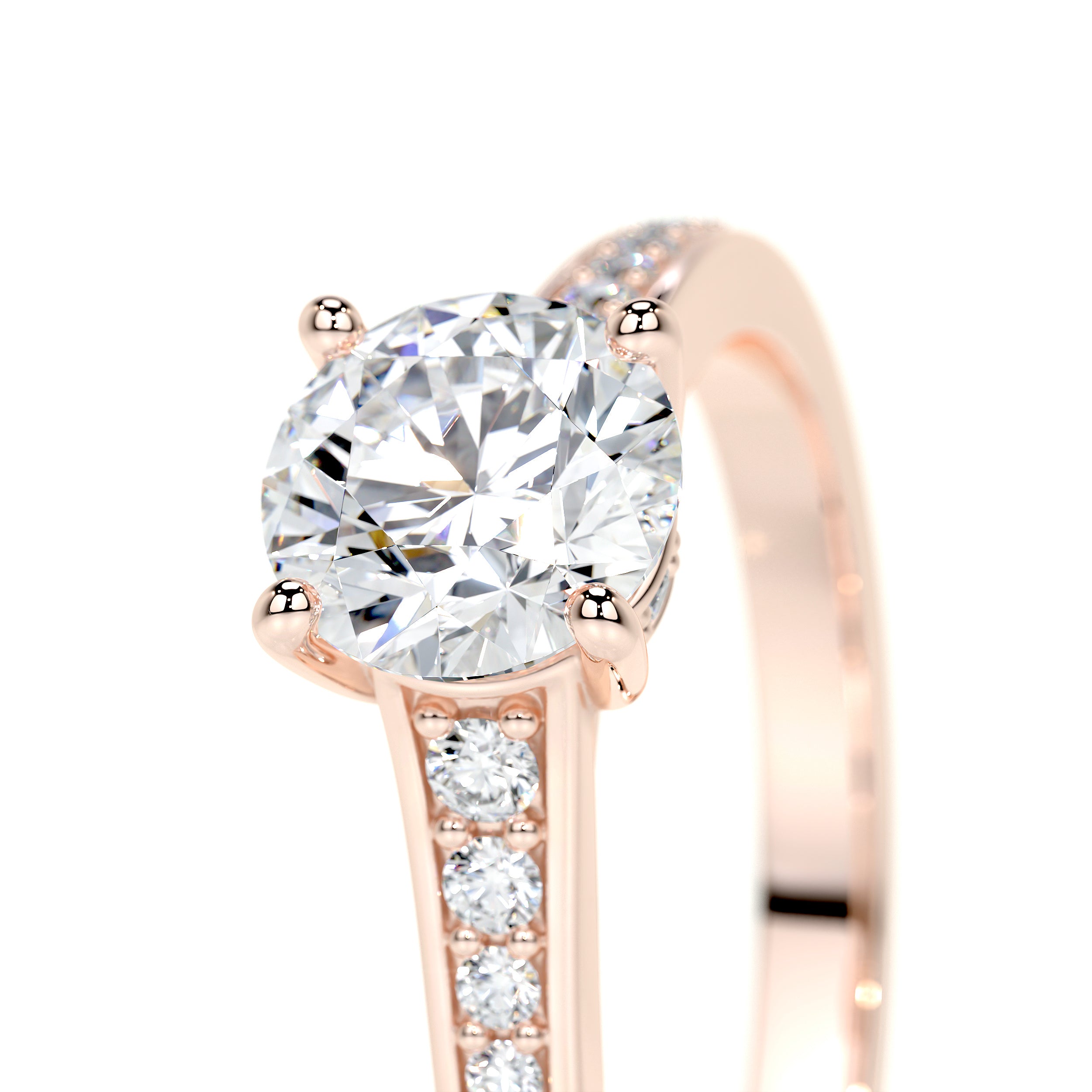 Lily Lab Grown Diamond Ring -14K Rose Gold、mySite、hinf8tx79