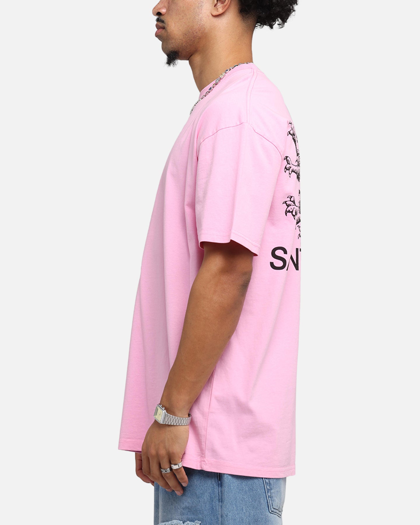 Saint Morta Lover Club Boxy T-Shirt Pink、mySite、zt4zffjzw