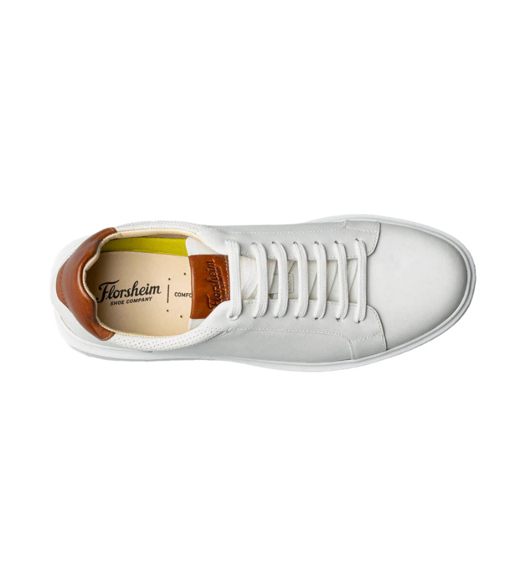  Florsheim Men's Social Lace To Toe Sneaker - White、mySite、preschool7hills