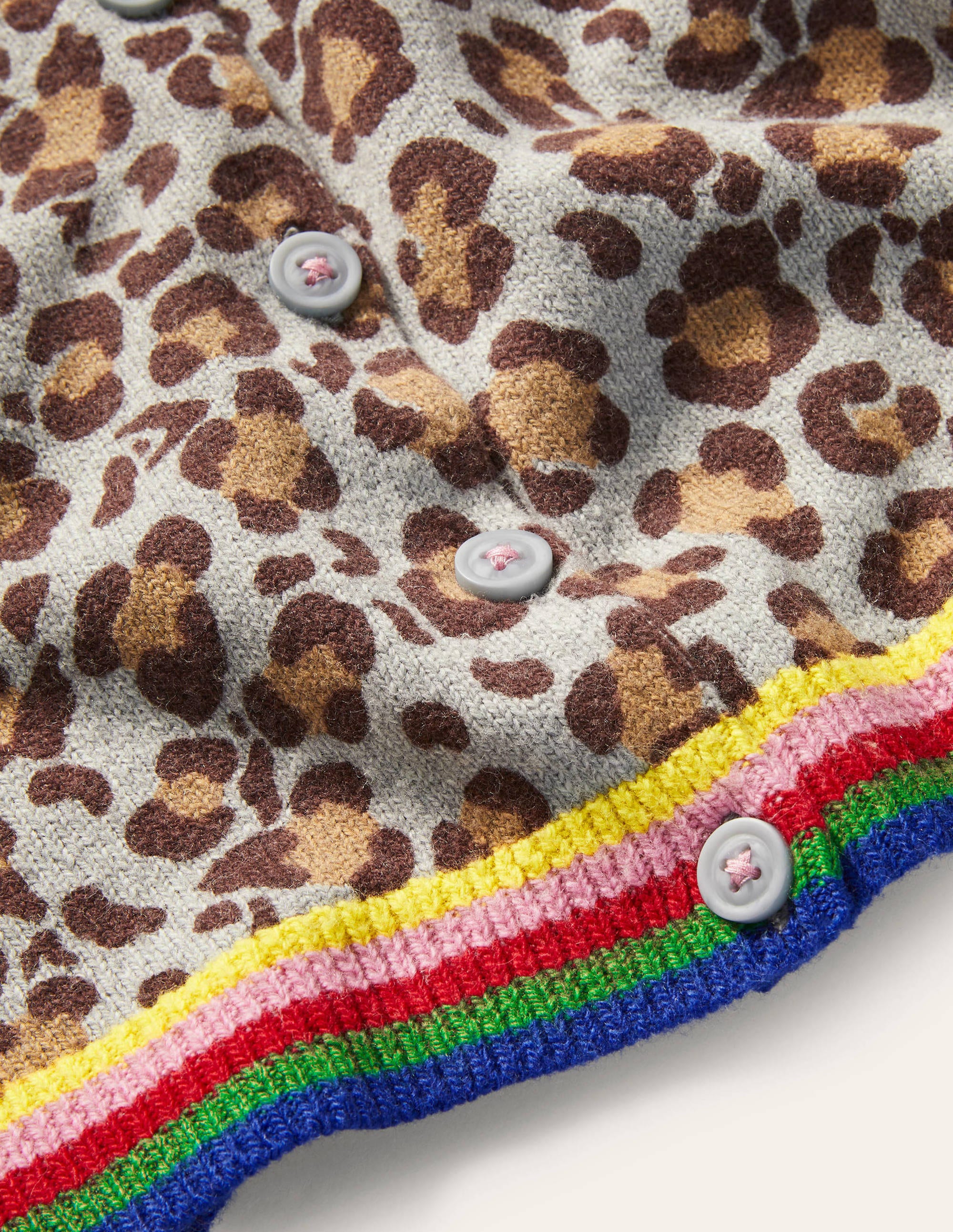  Fun Cardigan-Multi Rainbow Leopard、mySite、ashleygrahame