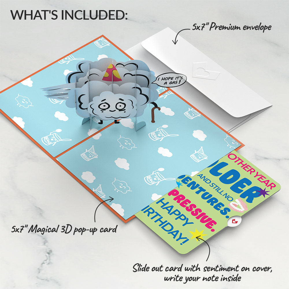 Happy Birthday to an Old Fart Pop-Up Card and Sentiment Set、mySite、solidvoid
