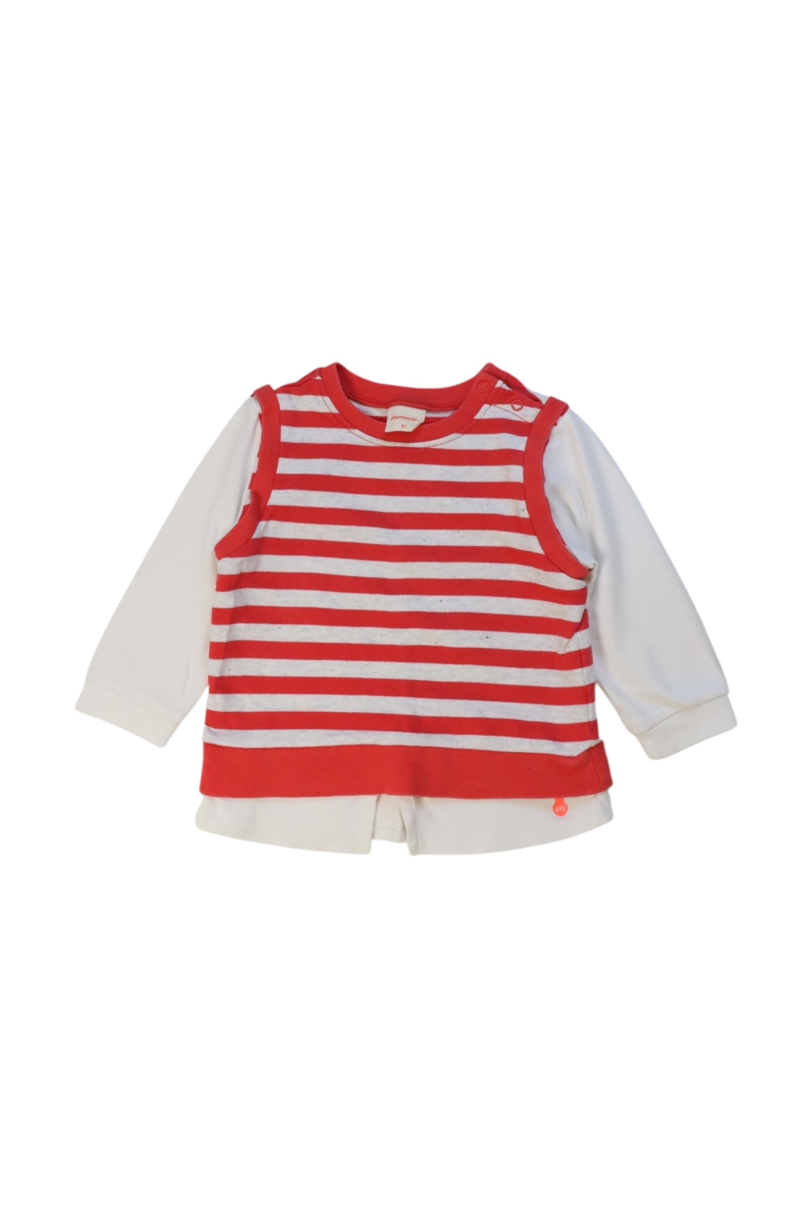 Momonittu Striped Sailor Top 12-18M、mySite、g9winljtr