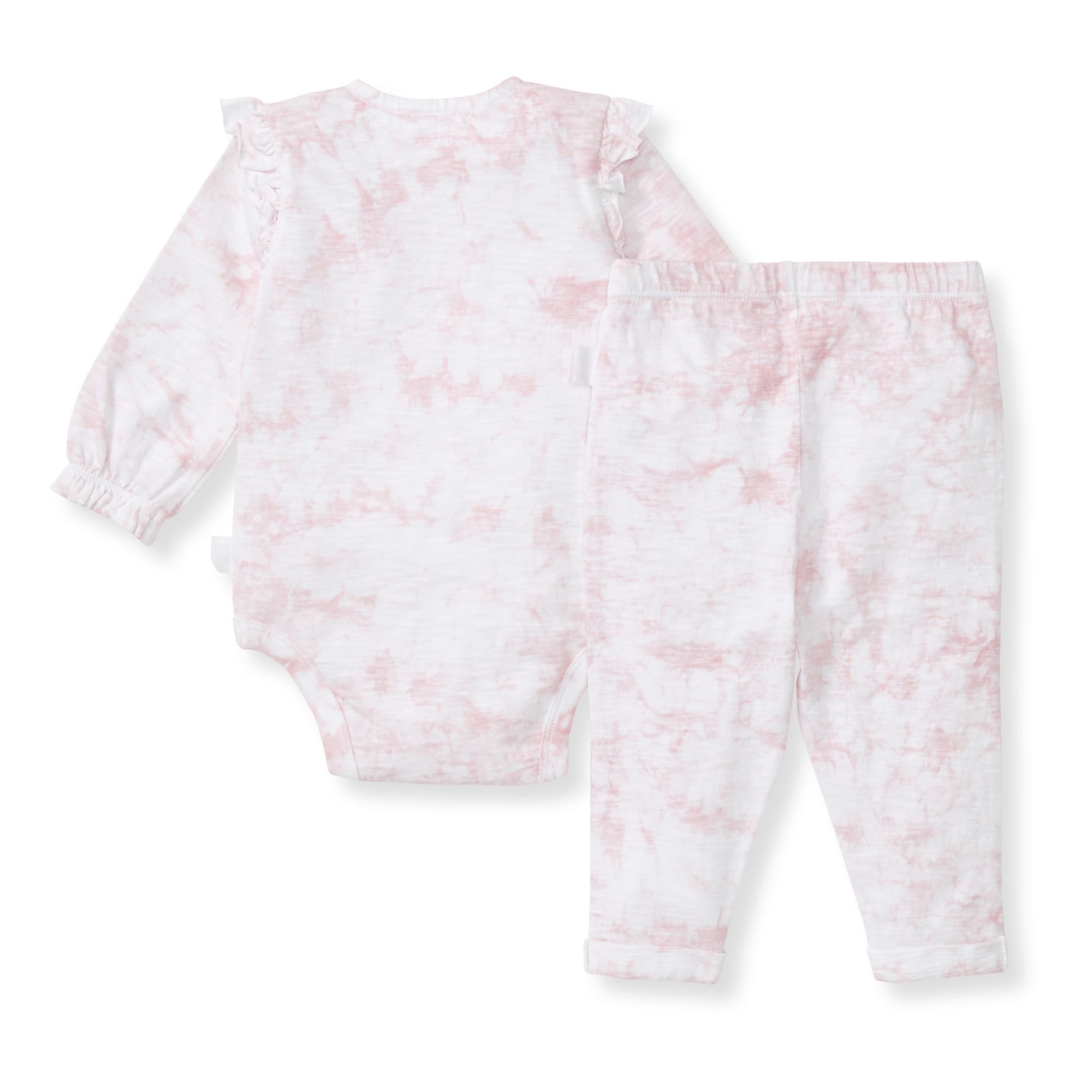 Desert Tie Dye Organic Cotton Girl Bodysuit Set、mySite、g9winljtr