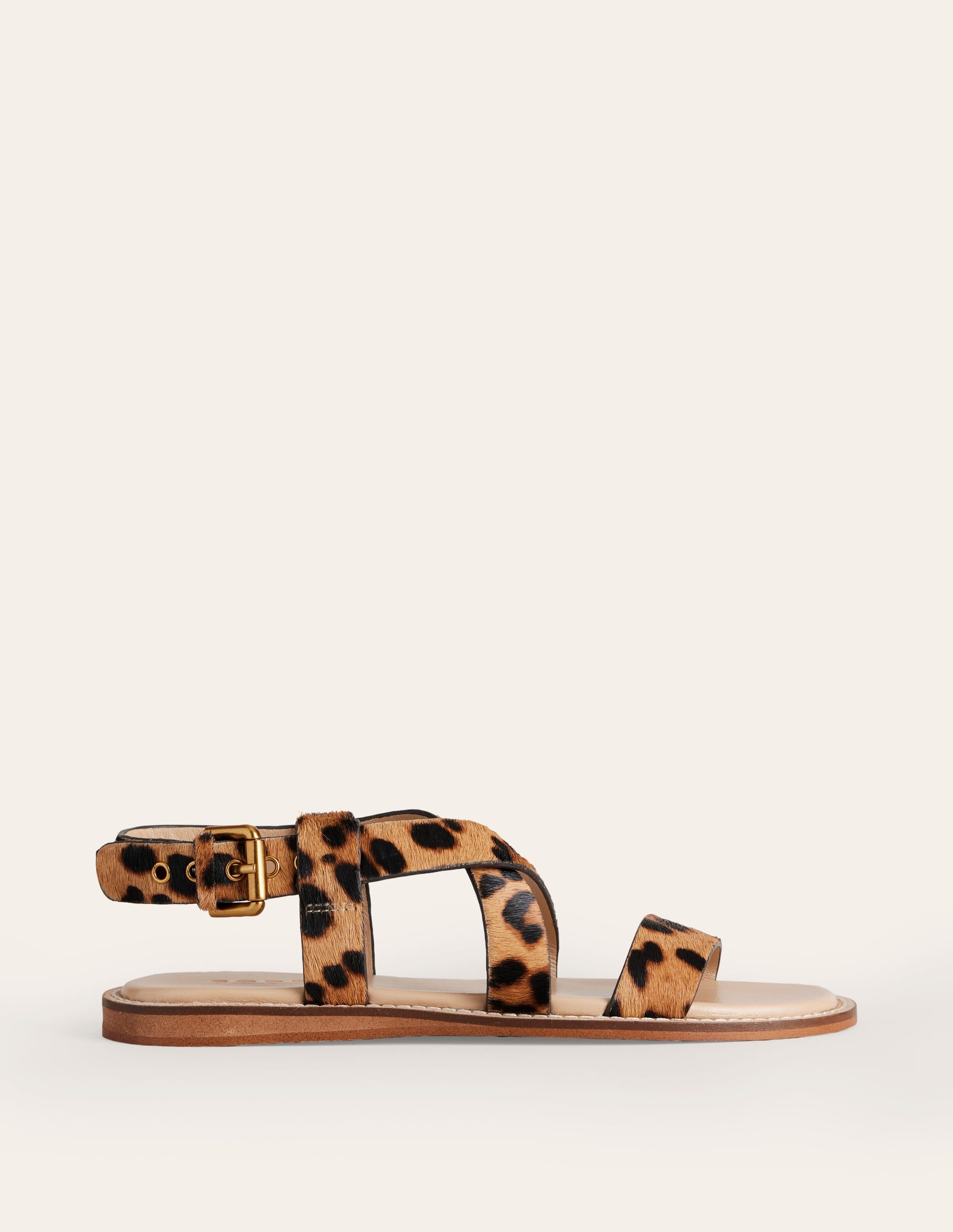  Cross Strap Flat Sandals-Classic Leopard、mySite、ashleygrahame