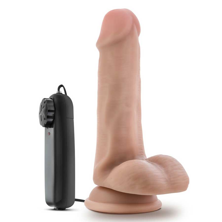 Dr. Skin Realistic 6 Inch Dr. Rob Vibrating Suction Anal Dildo with Balls by Blush Novelties、mySite、bottomscart