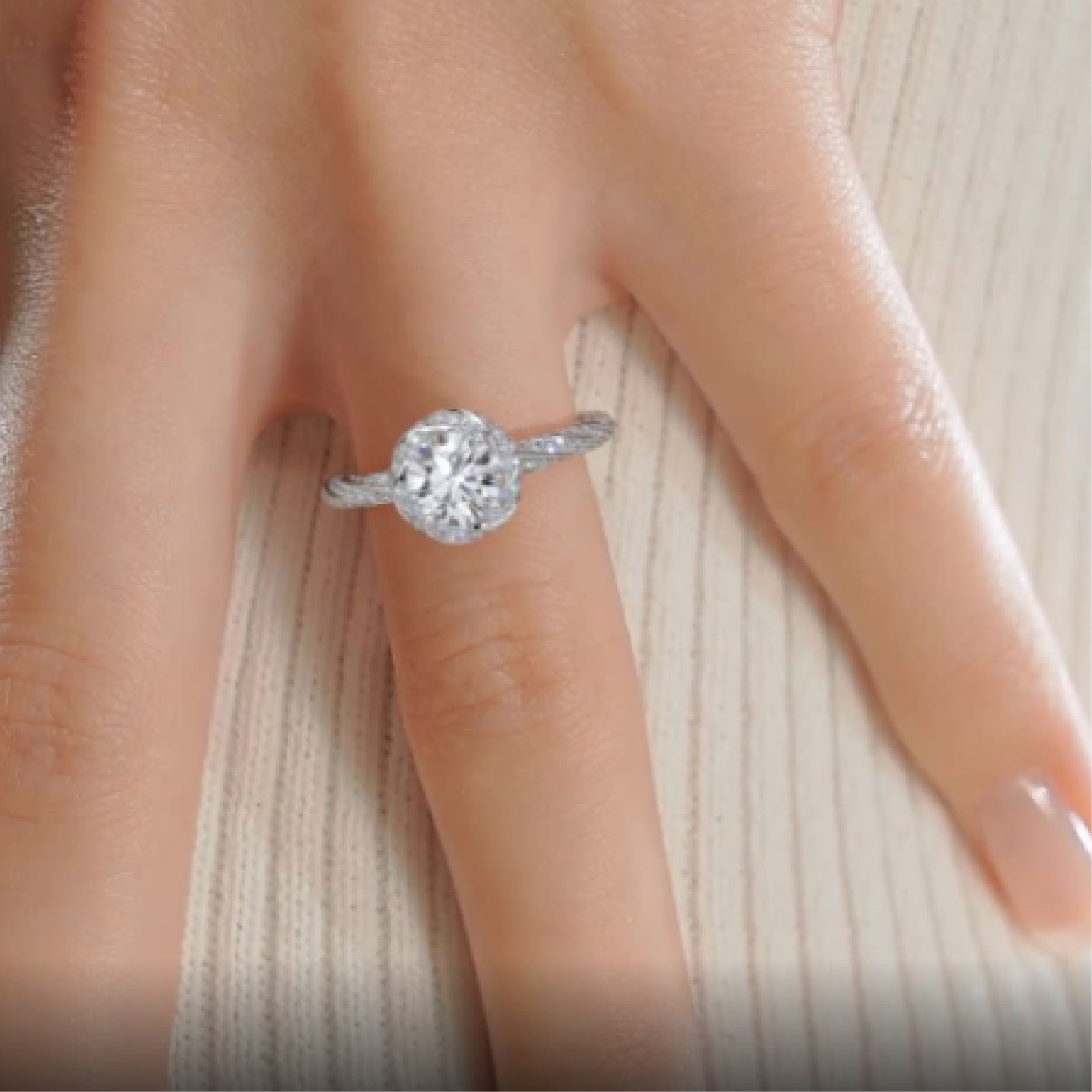 Joanne Lab Grown Diamond Ring -14K White Gold、mySite、hinf8tx79