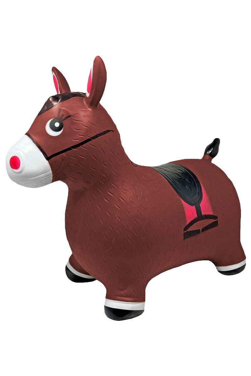 Cap Zone - Kids Pinata Donkey Horse Inflatable PVC Hopper Toy、mySite、g9winljtr