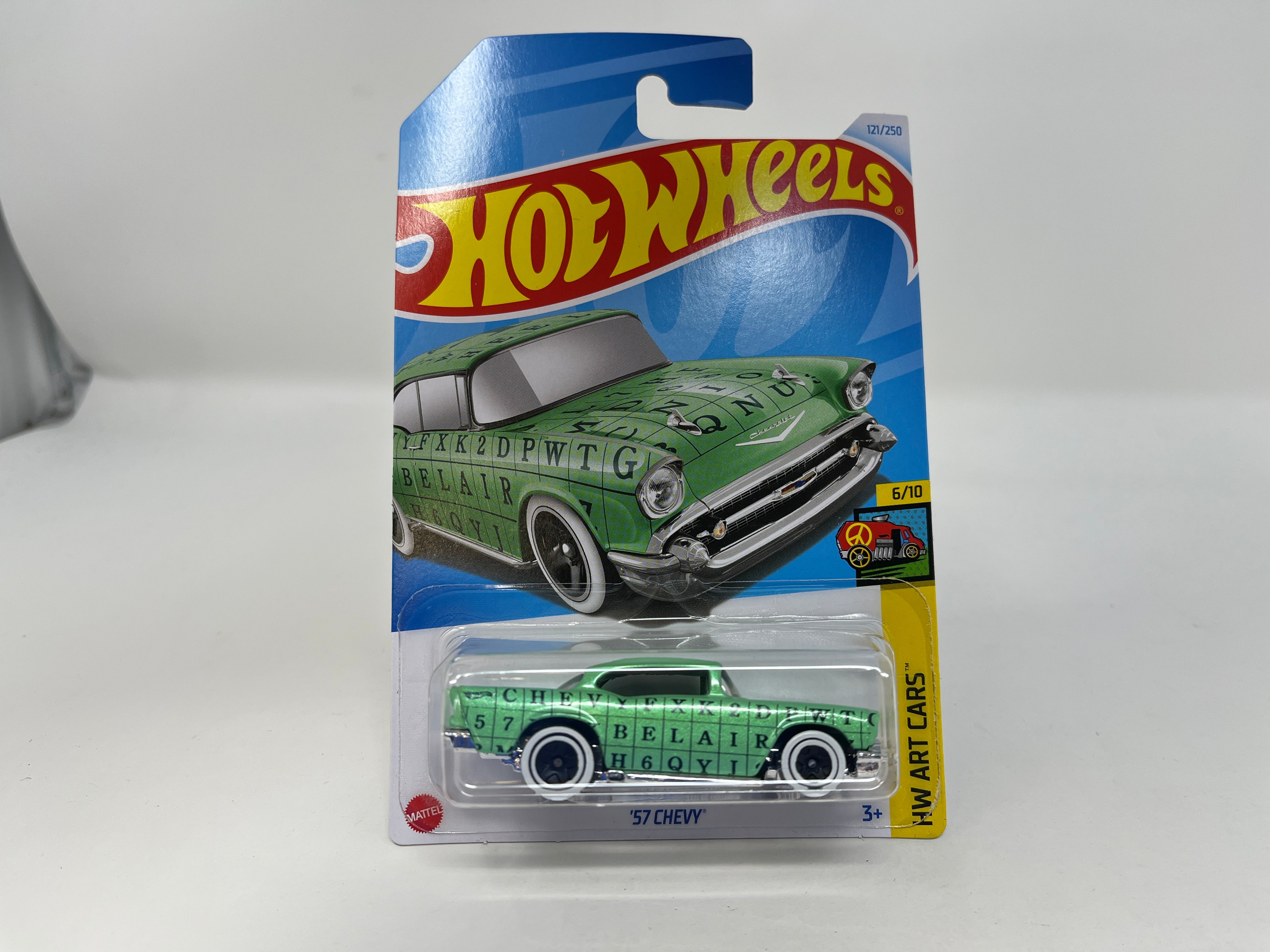 '57 chevy #121 * Green * 2024 Hot Wheels Case N、mySite、hgirdovlk