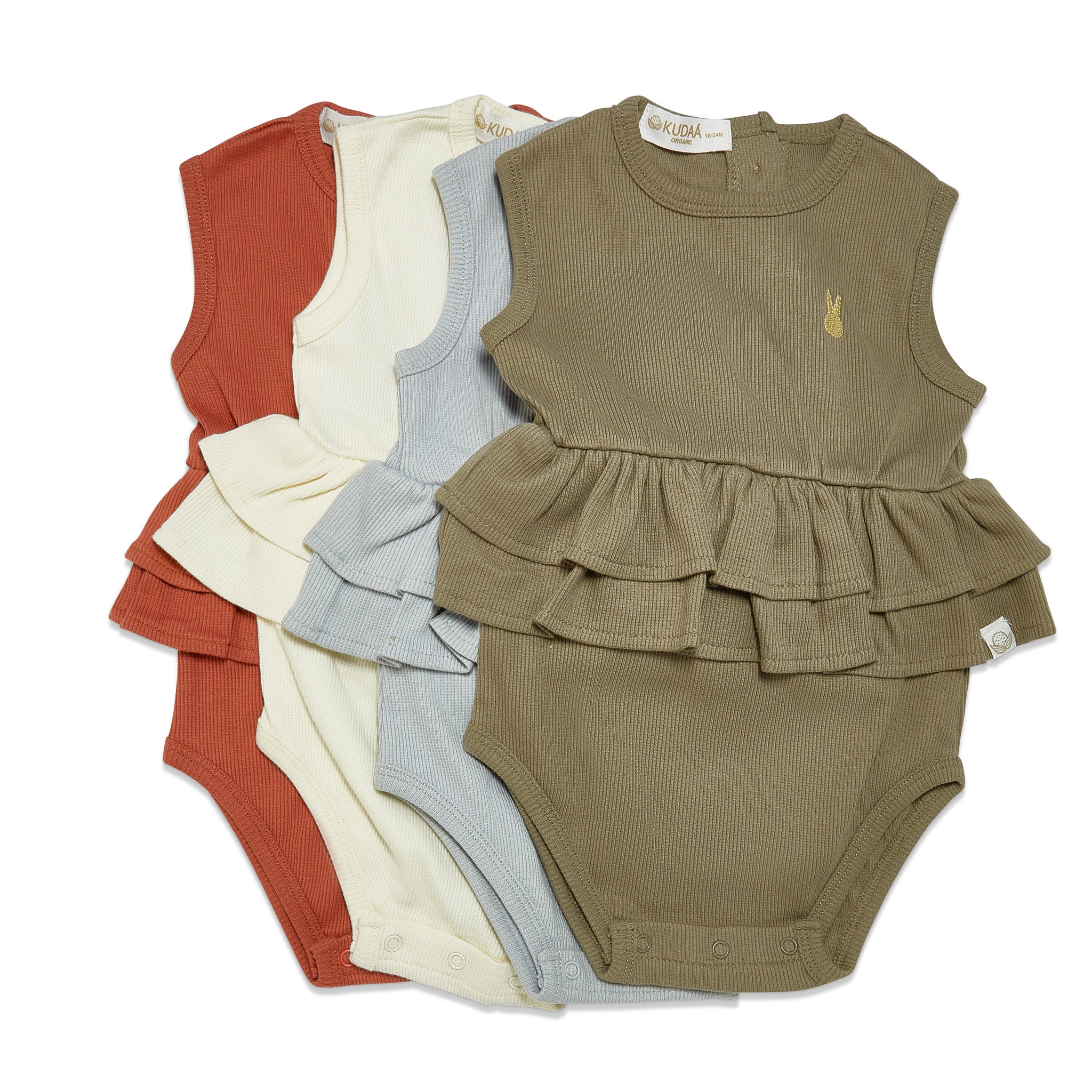 RETIRED - Organic Tank Ruffle Waist Bunsuit - Sugar Cookie、mySite、g9winljtr