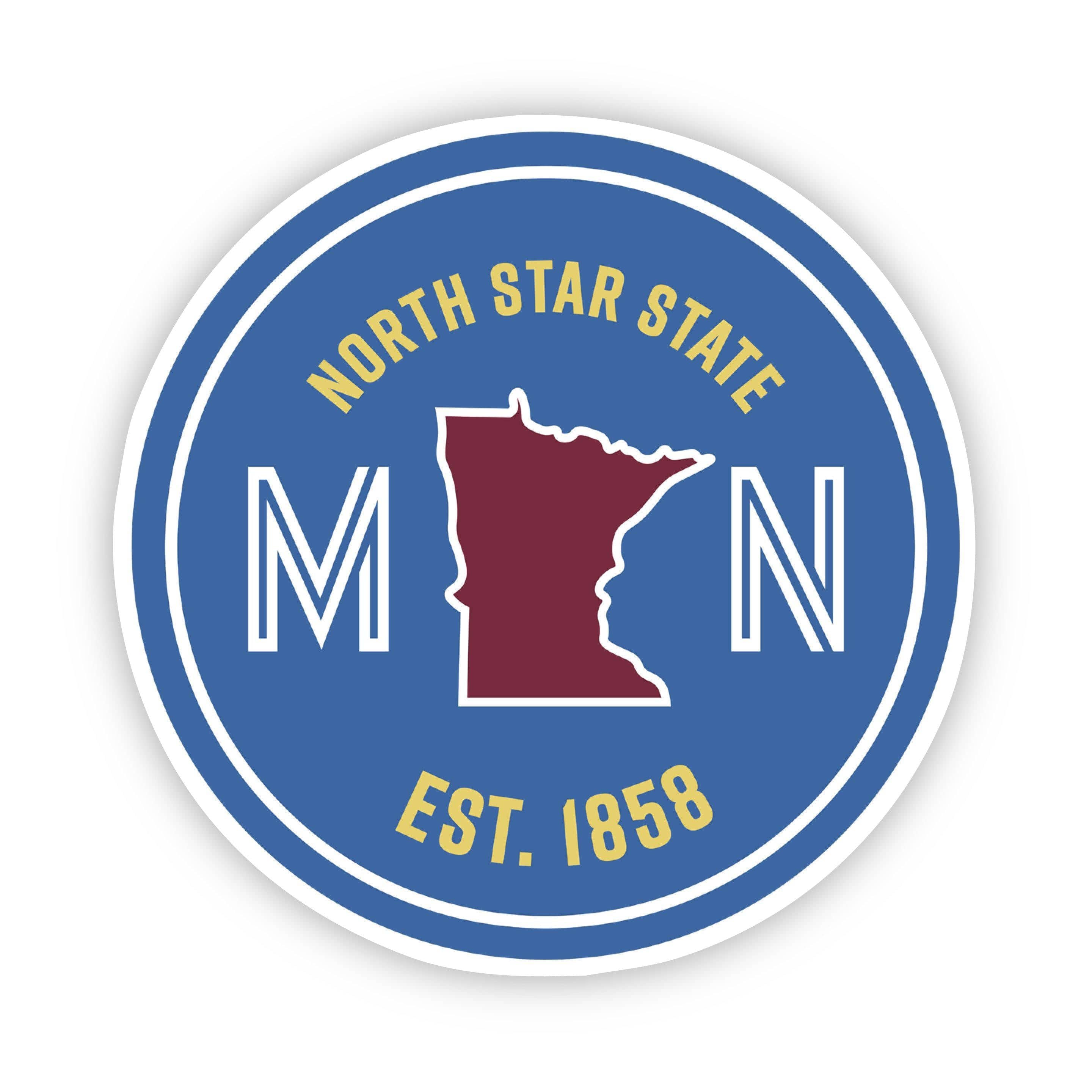  North Star State Minnesota Sticker、mySite、elrpsem3k
