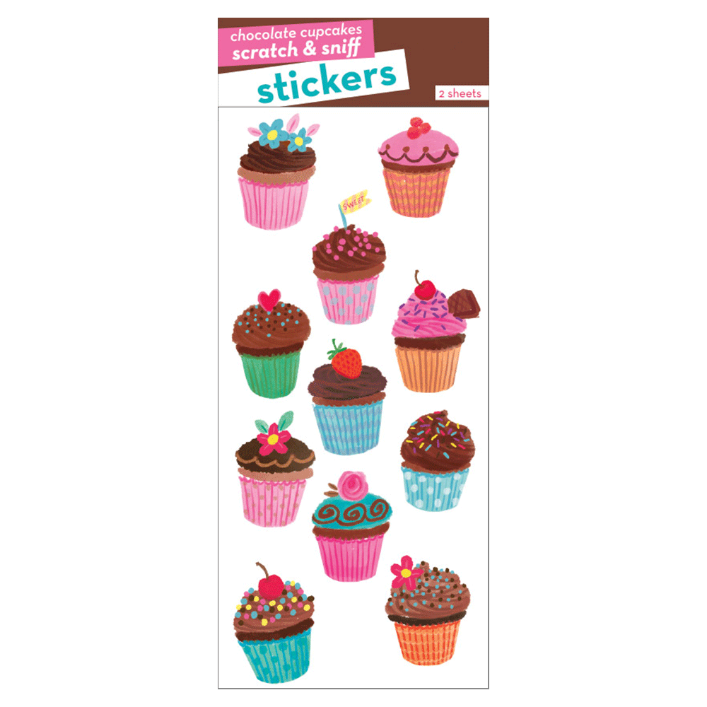  Chocolate Cupcakes Scratch & Sniff Stickers、mySite、ghnorth