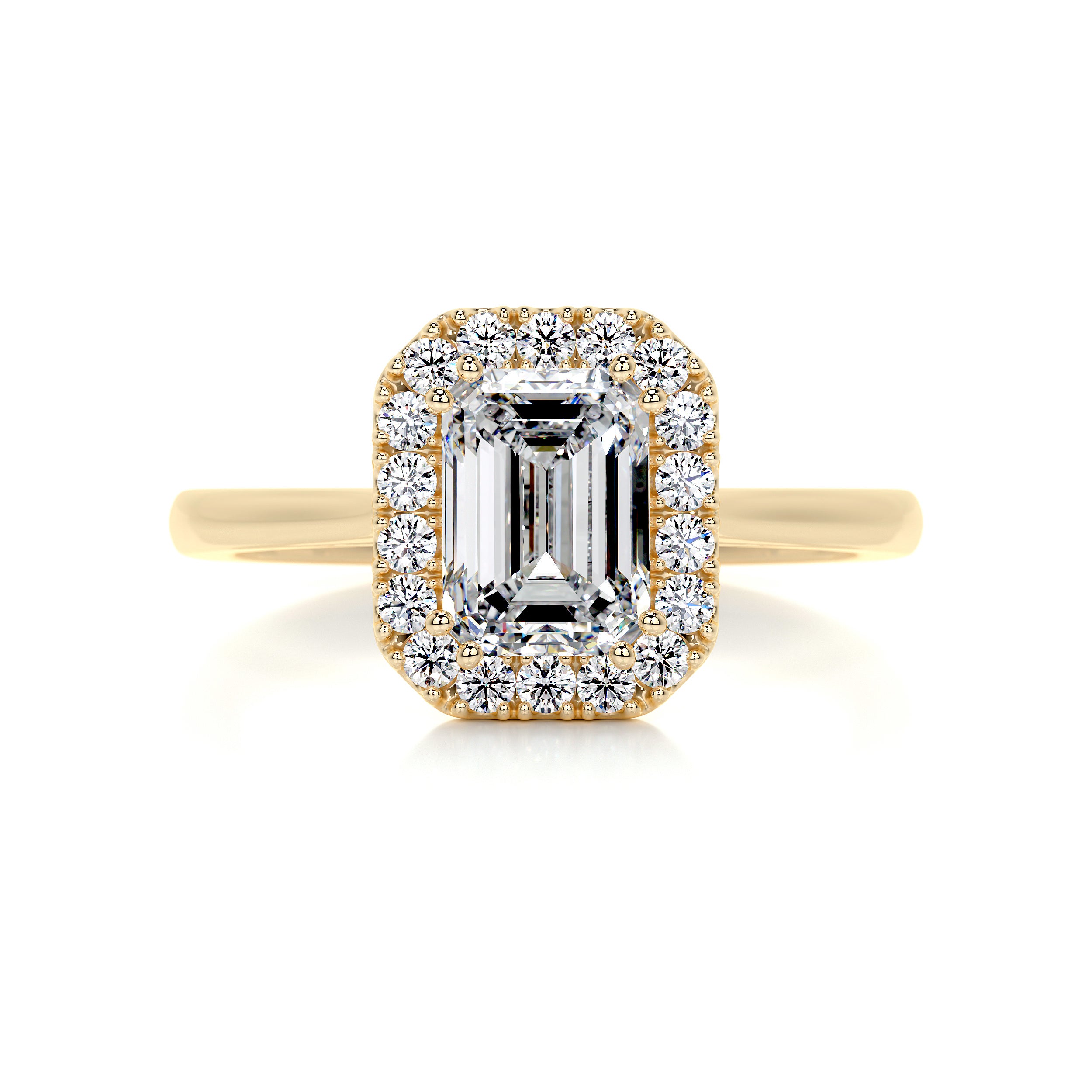 Vanessa Diamond Engagement Ring -18K Yellow Gold、mySite、hinf8tx79