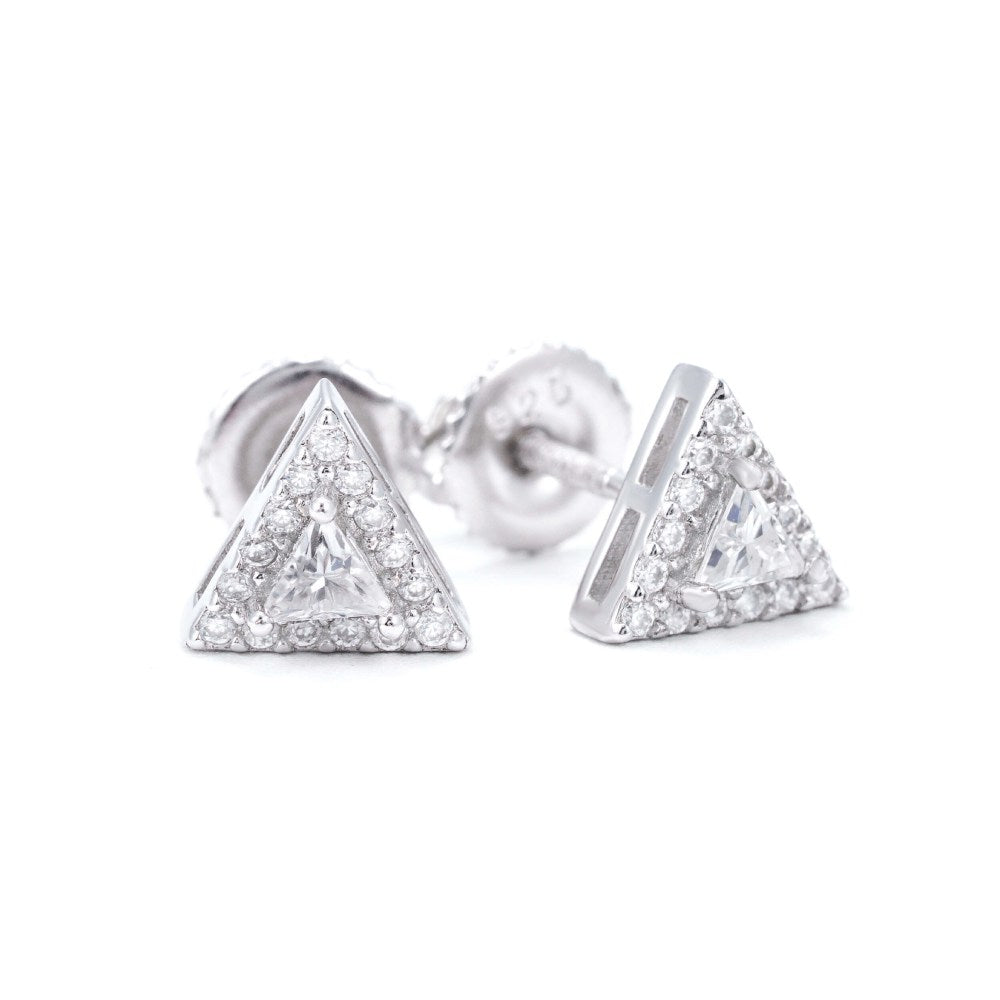 Mini Triangle Moissanite Earrings 14K Gold、mySite、hinf8tx79