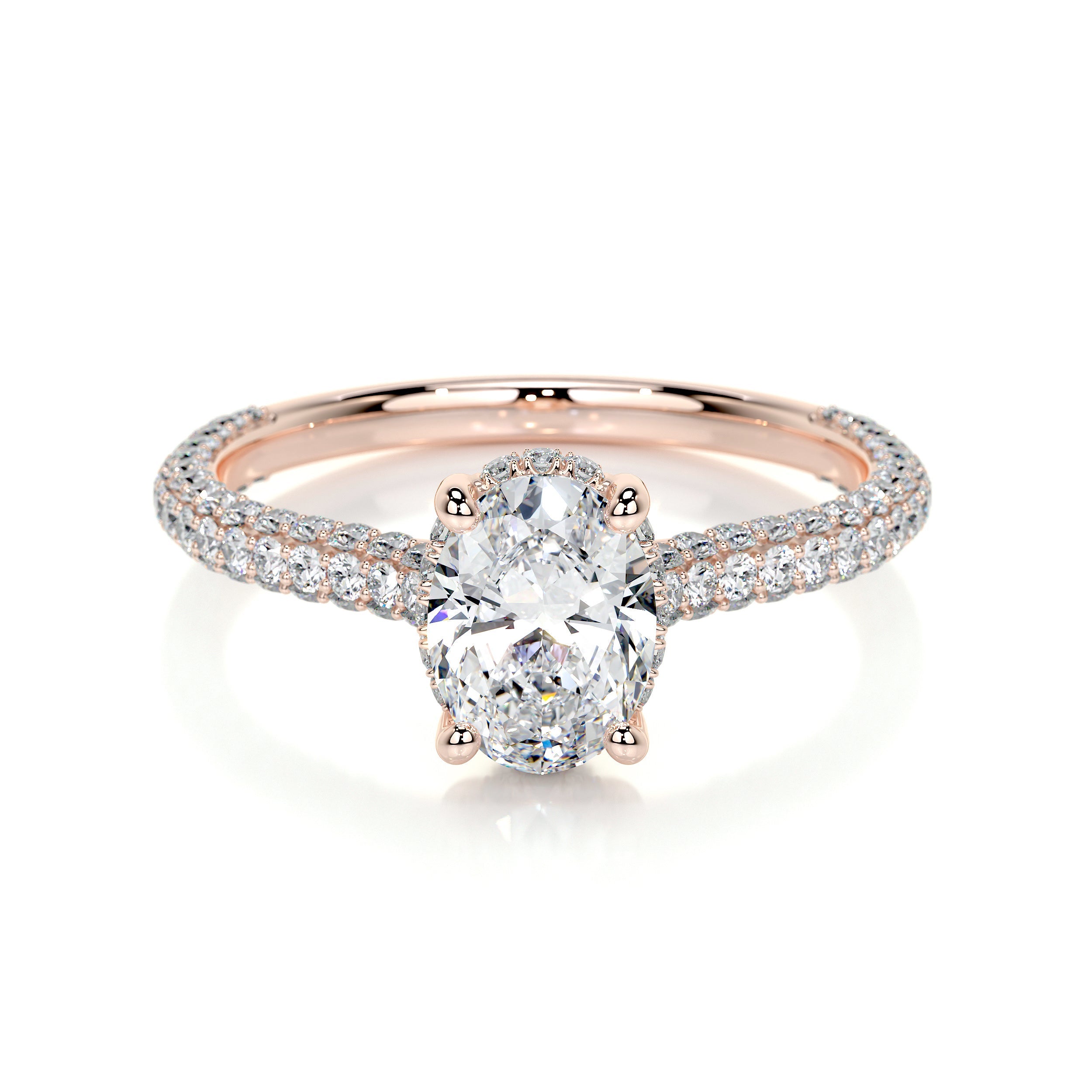 Rebecca Lab Grown Diamond Ring -14K Rose Gold、mySite、hinf8tx79
