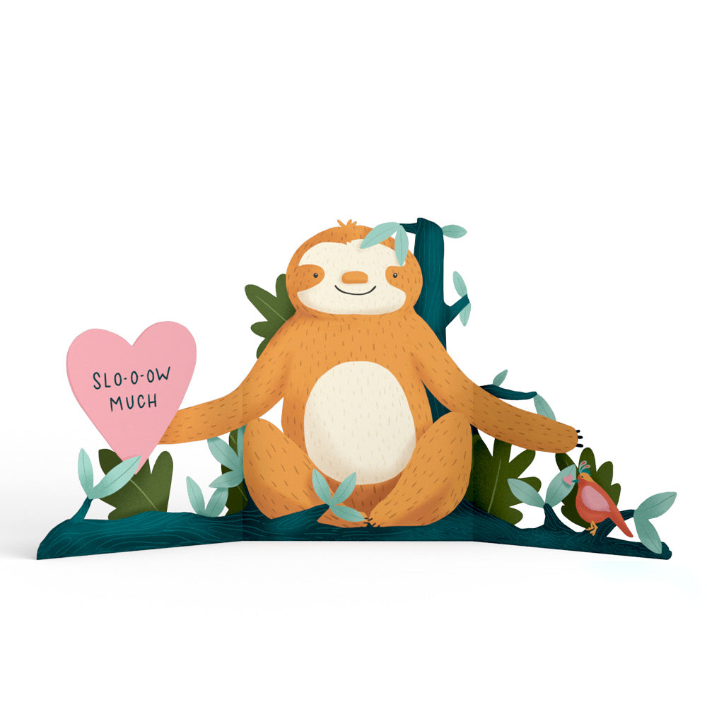 I Love You Slow Much Valentine Tri-Fold Card、mySite、solidvoid