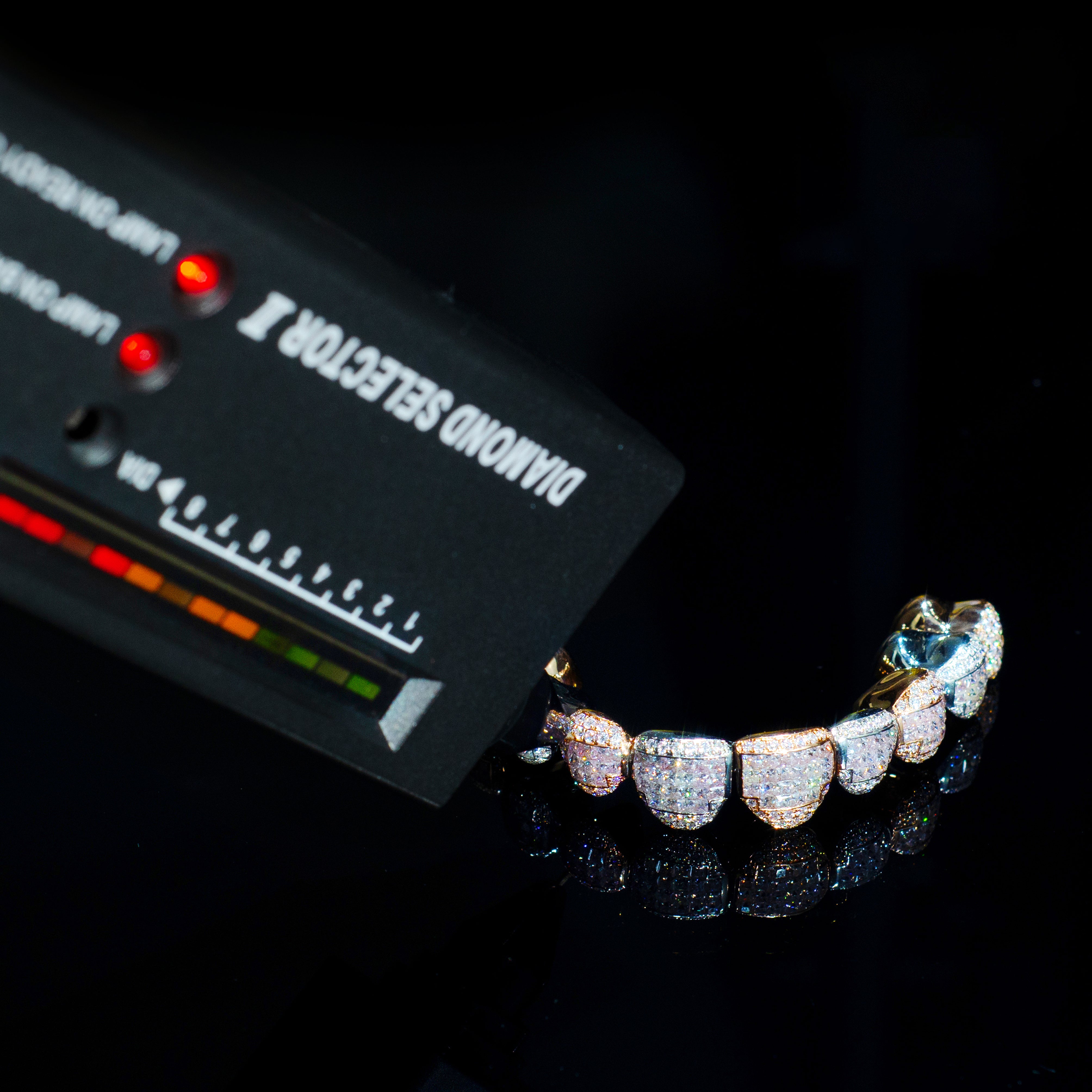 10 on 10 VVS Moissanite Diamond Grillz、mySite、hinf8tx79