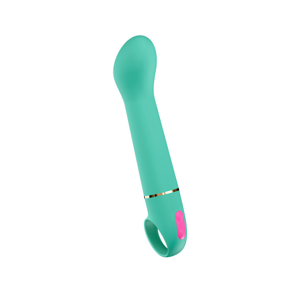 Aria by Blush® | Flirty AF 7 Inch Silicone Vibrator – Rechargeable Clitoral & G-Spot Stimulator – In Teal、mySite、bottomscart