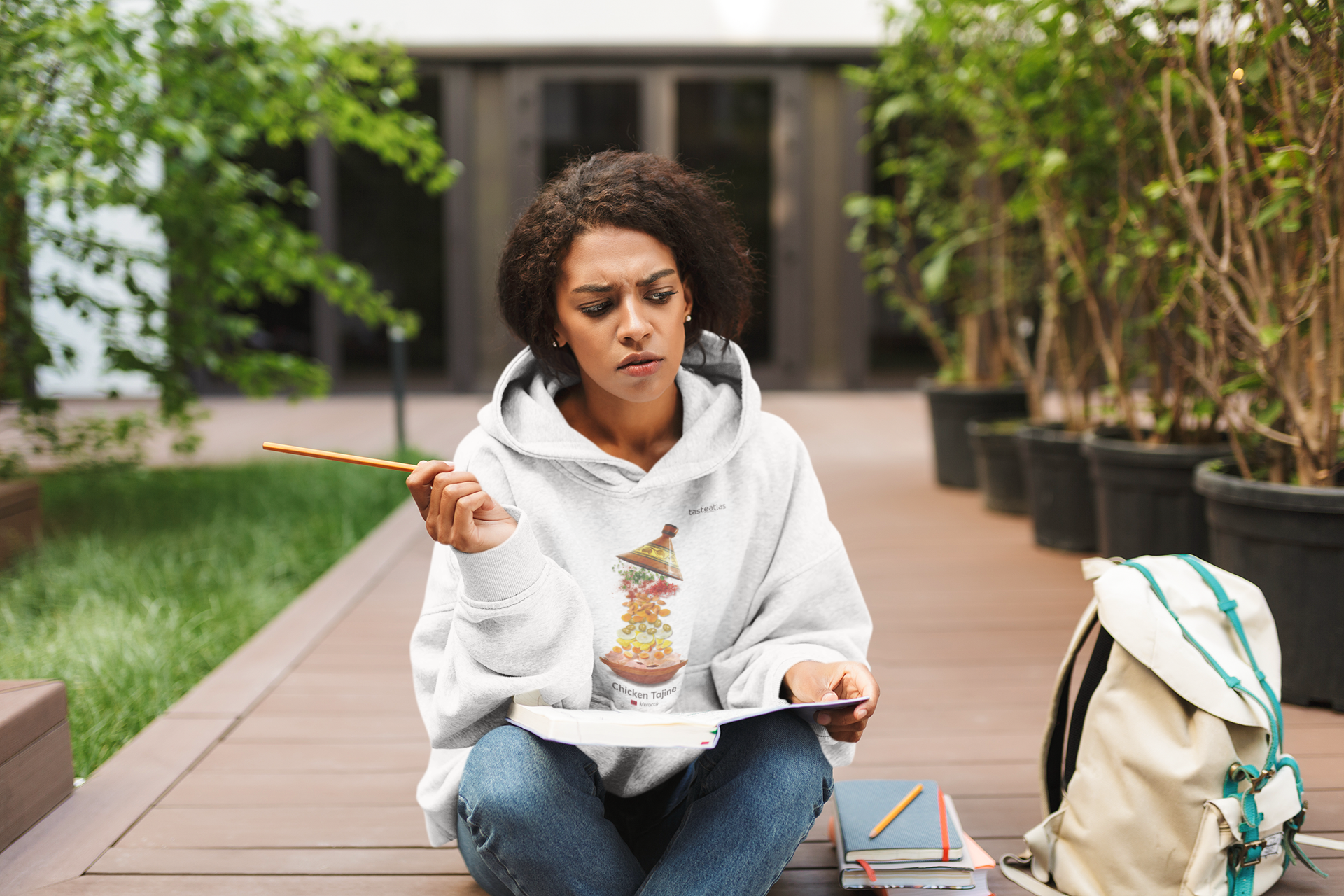 Chicken Tajine Unisex Hoodie、mySite、camillekostekn