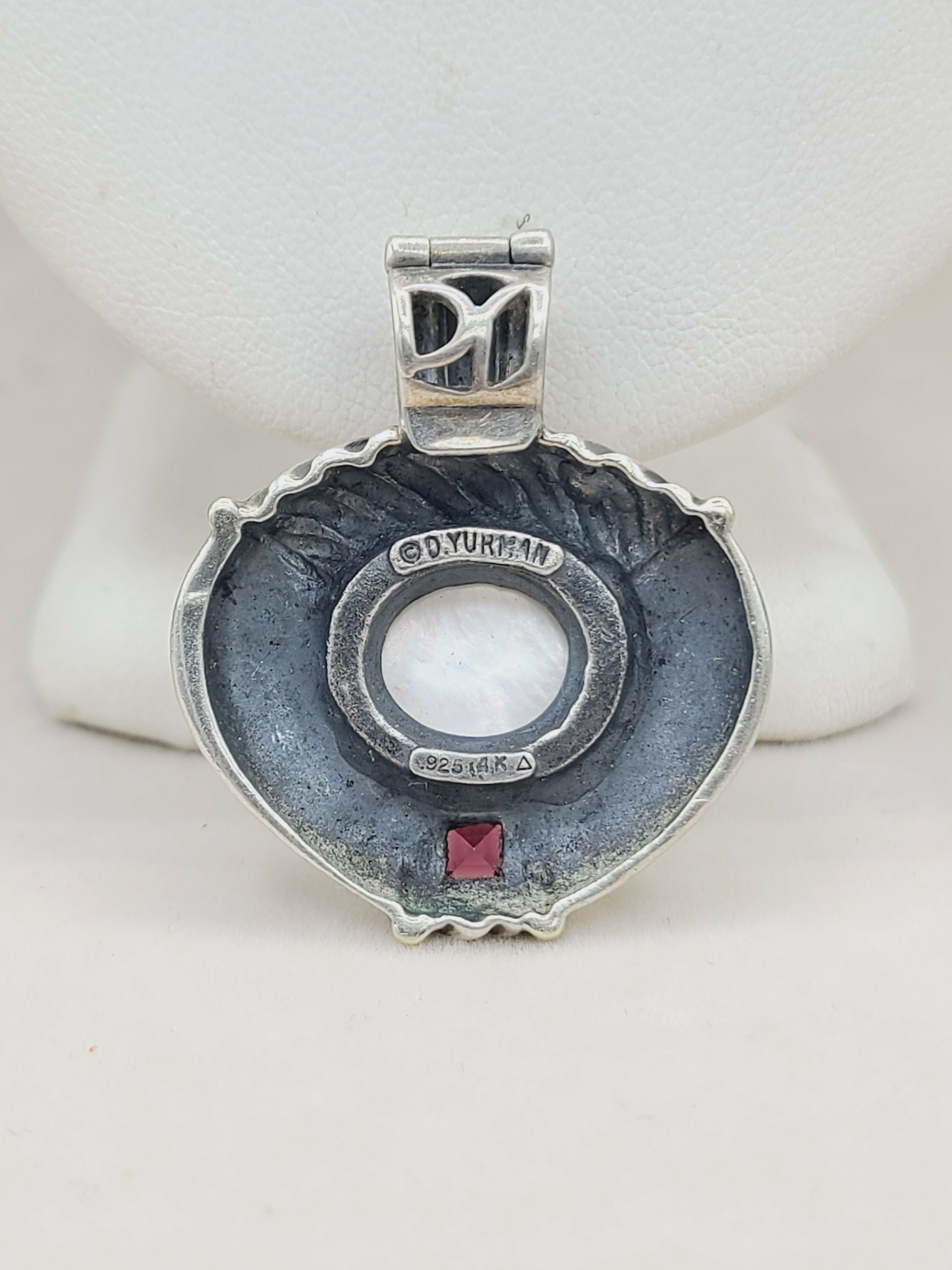 David Yurman Renaissance Pendant Large Pearl & Garnet、mySite、hinf8tx79