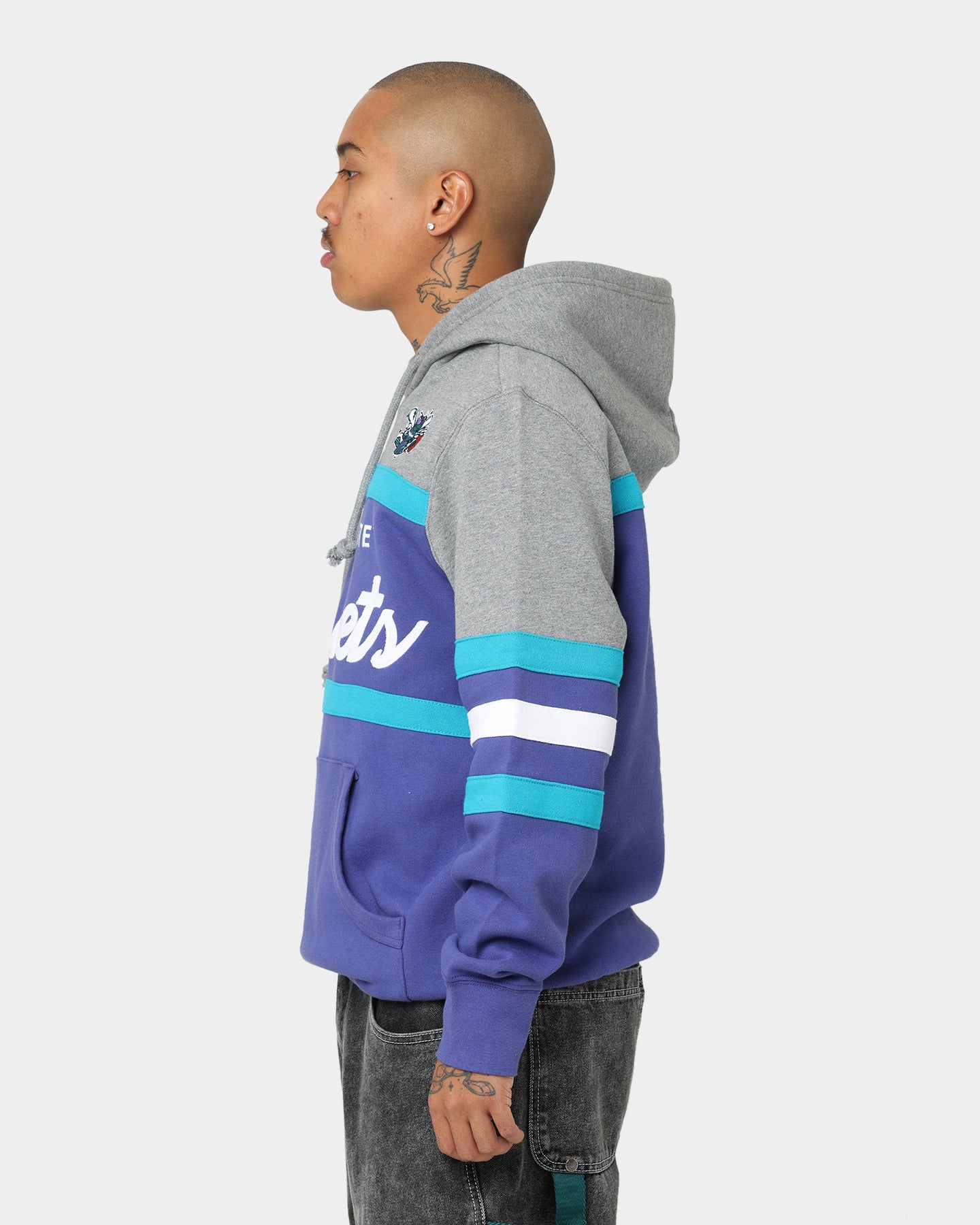 Mitchell & Ness Charlotte Hornets Head Coach Hoodie Royal、mySite、zt4zffjzw