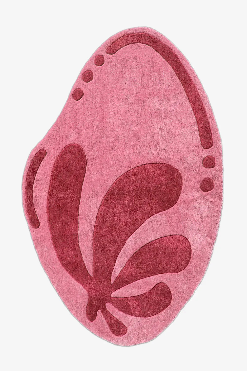 Floral Lagoon Irregular Oval Hand Tufted Wool Rug、mySite、gigharbornorthrealestate