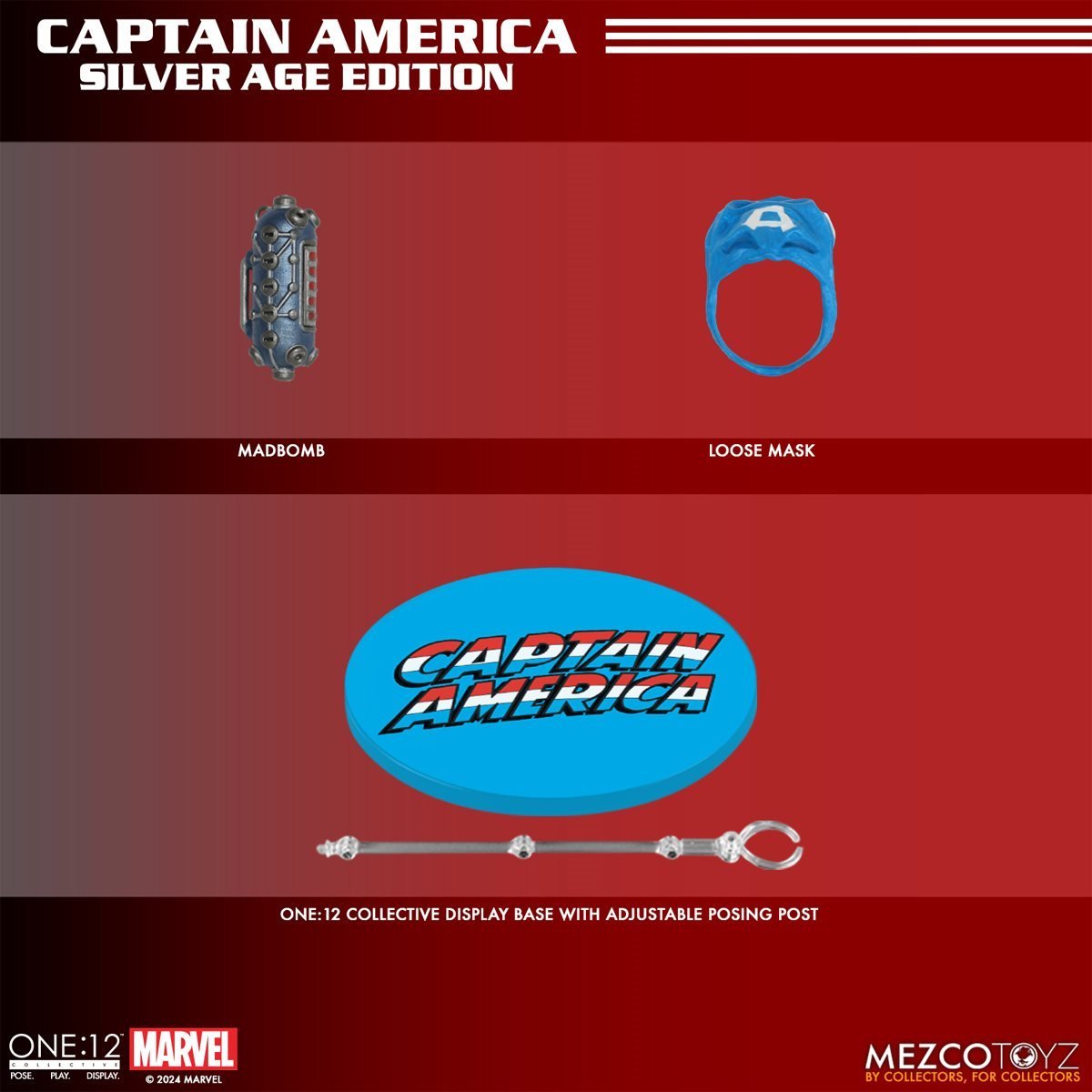Marvel Comics Mezco One:12 Collective Captain America (Silver Age)、mySite、hgirdovlk