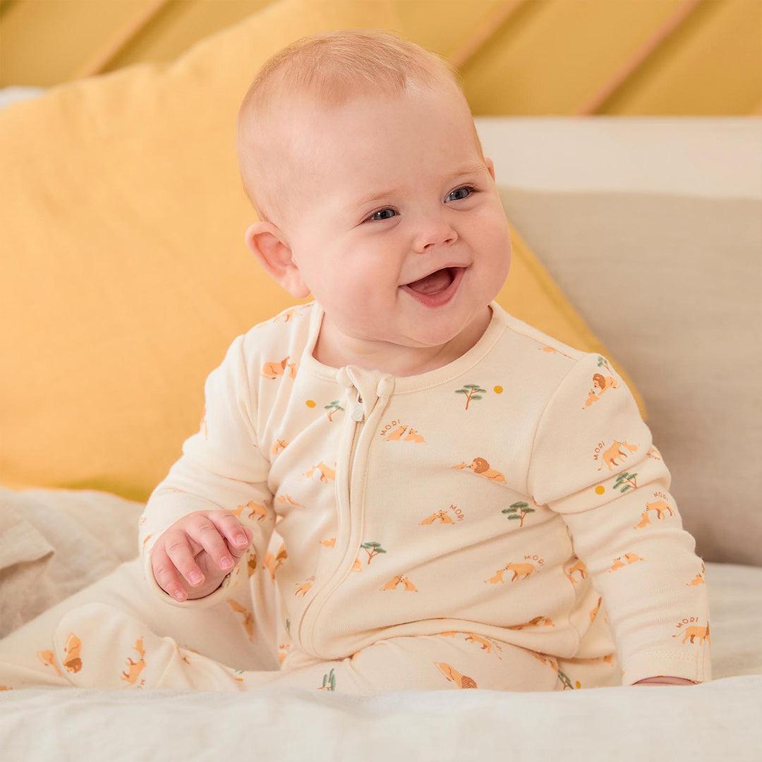  MORI Lion Two Way Zip-Up Sleepsuit - Lion Print、mySite、merchandisen
