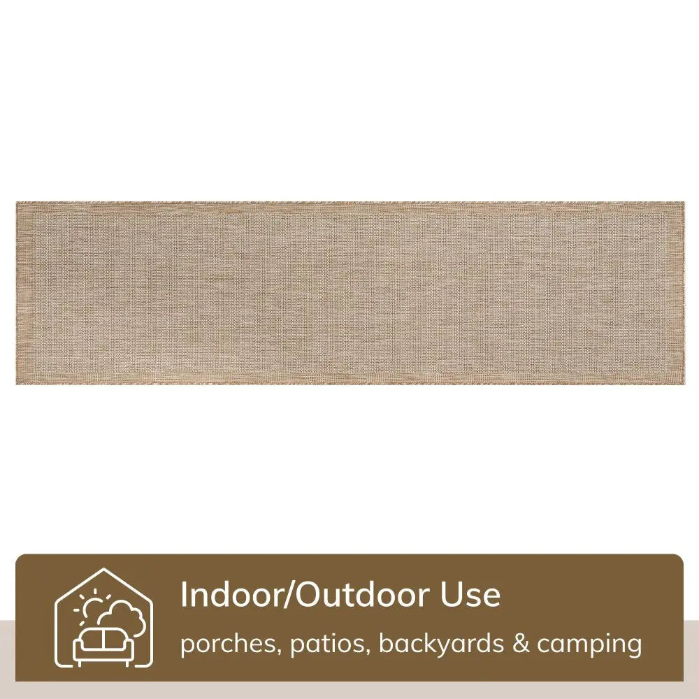 Odin Solid & Striped Border Indoor Outdoor Ivory Flatweave Rug、mySite、gigharbornorthrealestate