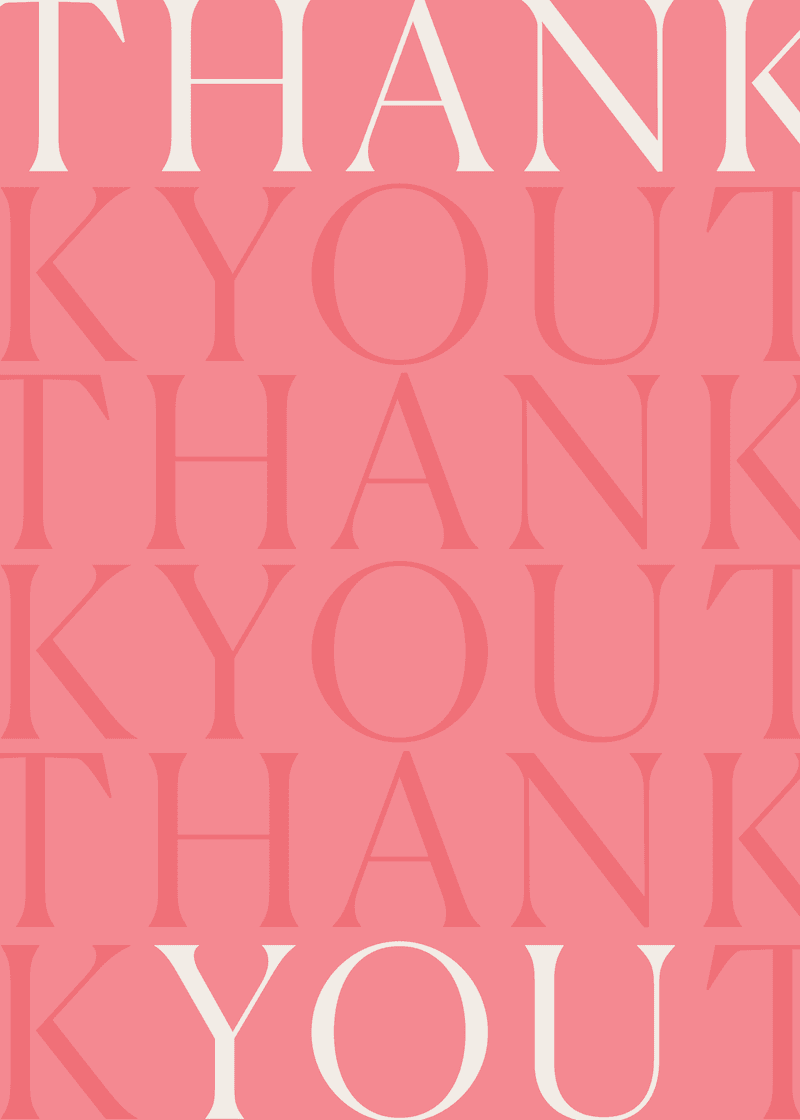 Bogg Thank You Greeting Card、mySite、solidvoid