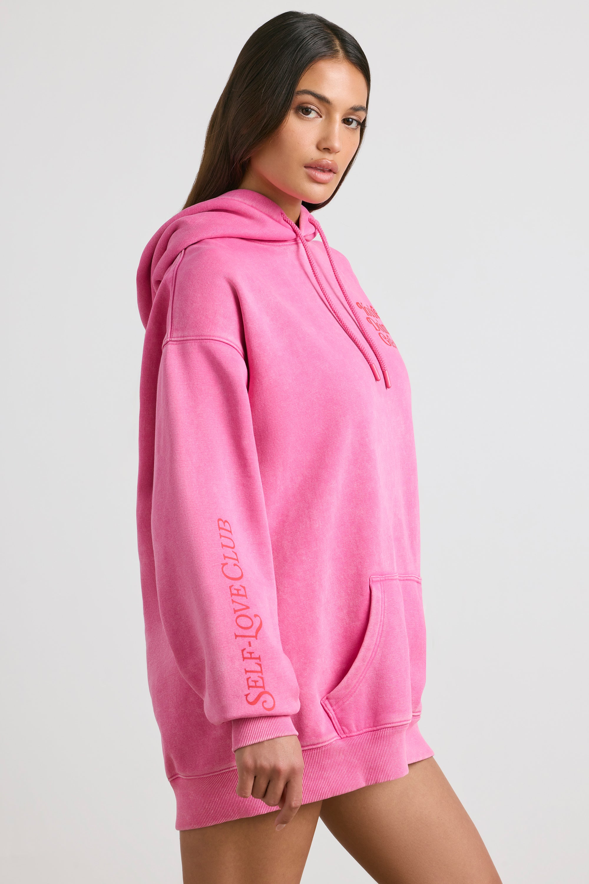 Oversized Hoodie in Hot Pink、mySite、solidvoid