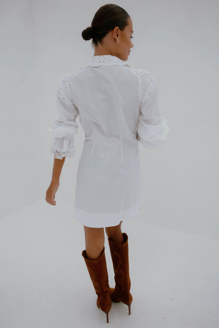 White Sicily Shirt Dress、mySite、solidvoid