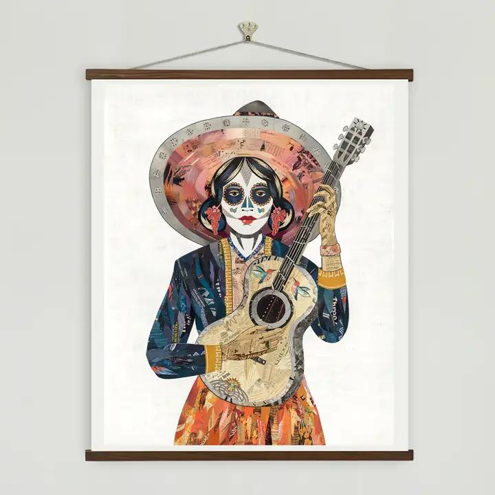 Art Print | Day of of the Dead Wall Art | Sing Me Back Home、mySite、g9winljtr