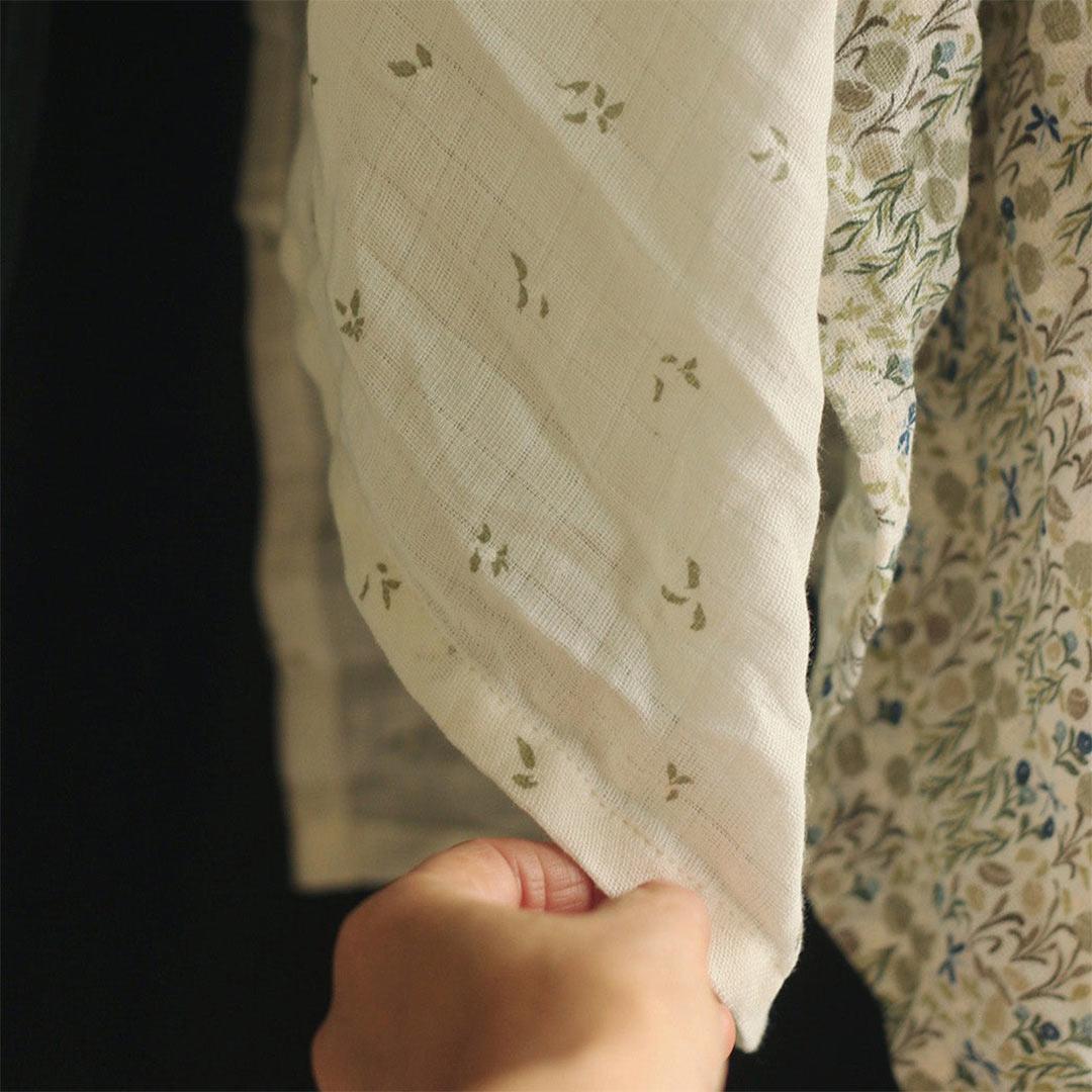  Avery Row Organic Baby Muslin Swaddle - Nettle Scatter、mySite、merchandisen