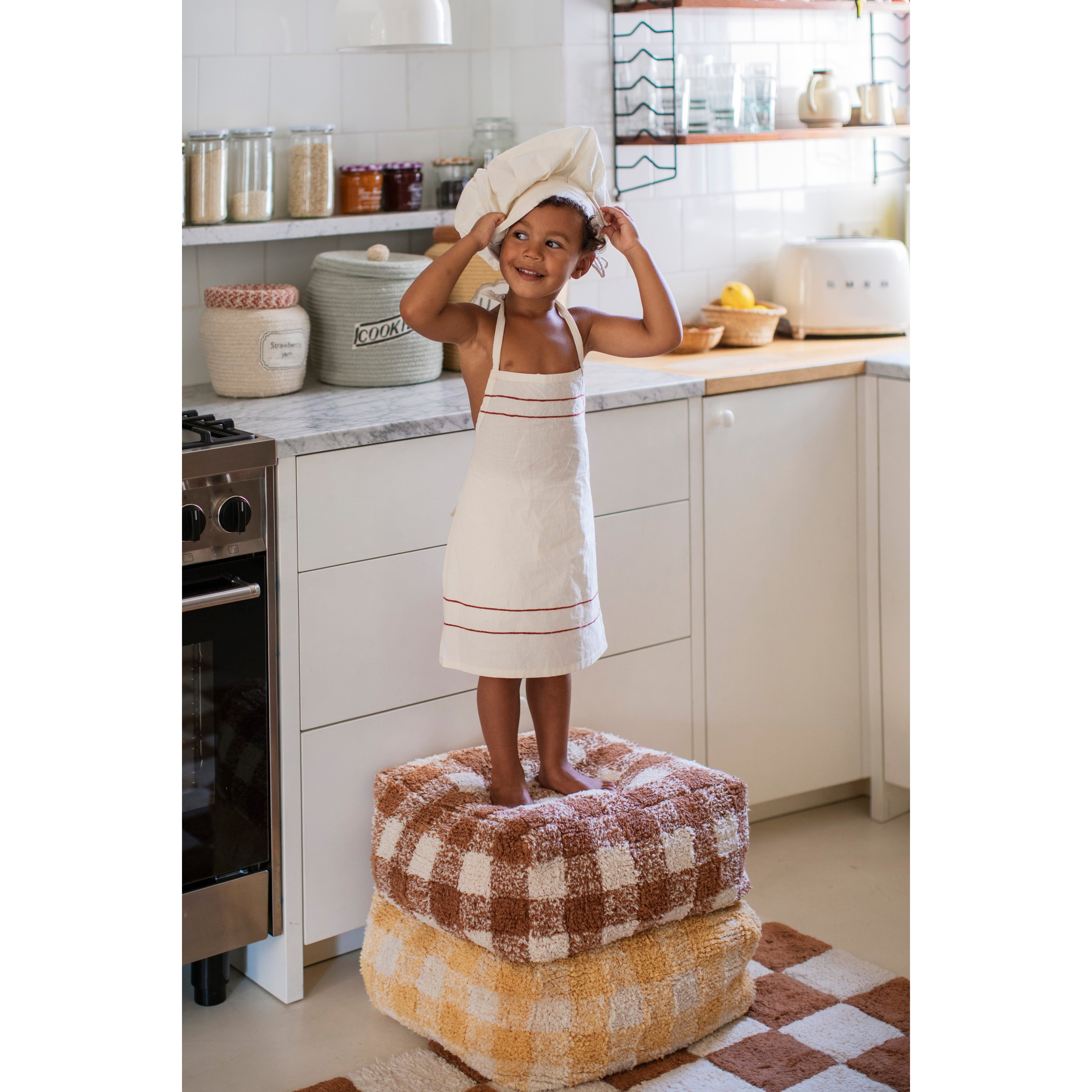 Little Chefs Vichy Toffee Pouf、mySite、gigharbornorthrealestate