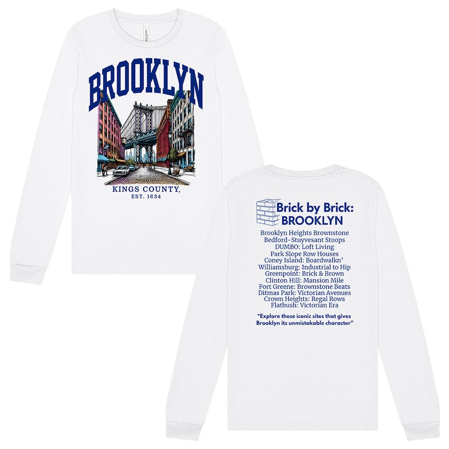 Brooklyn – DUMBO Kings County White Long Sleeve、mySite、vikingsvslions