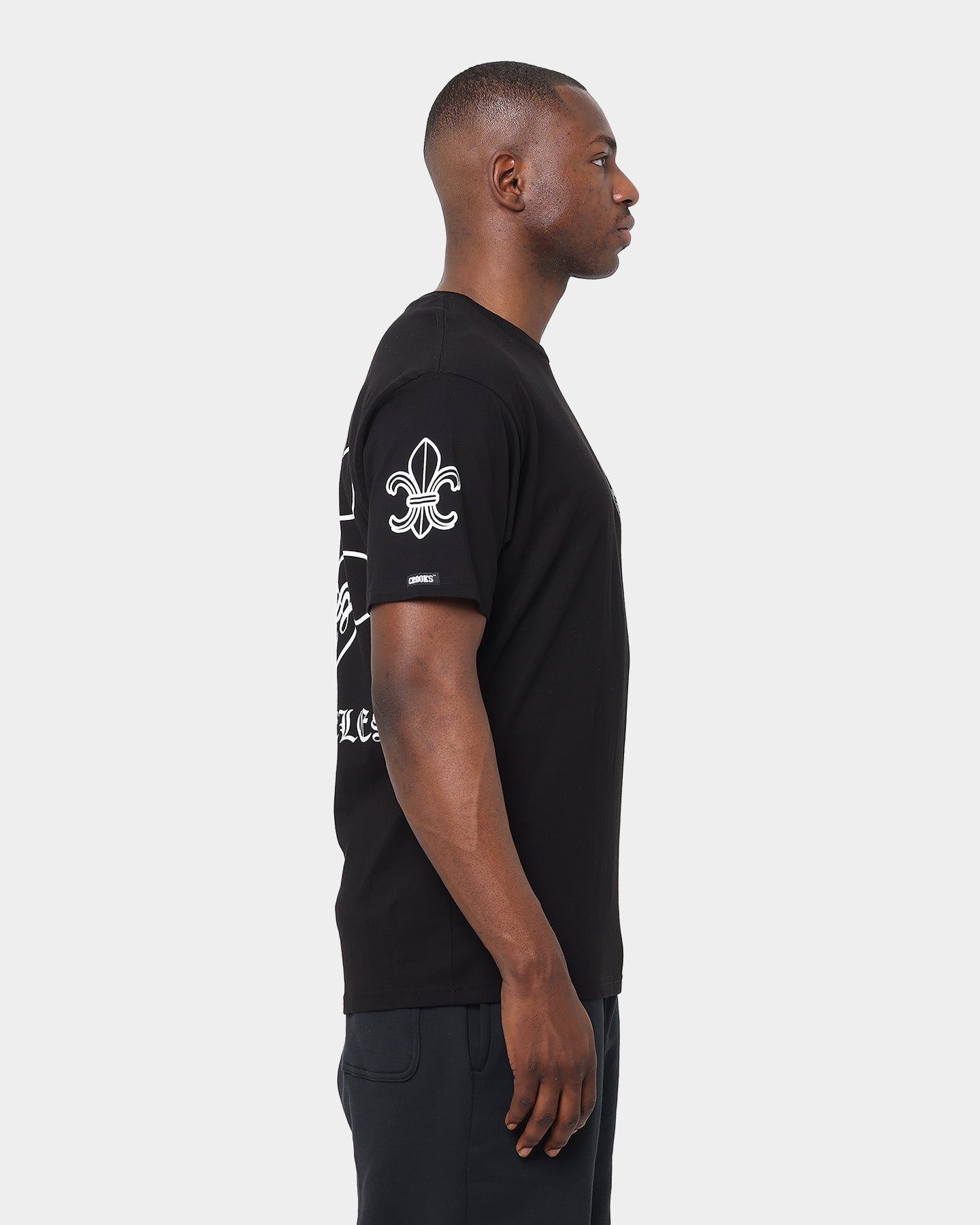 Crooks & Castles Gothic C T-Shirt Black、mySite、zt4zffjzw
