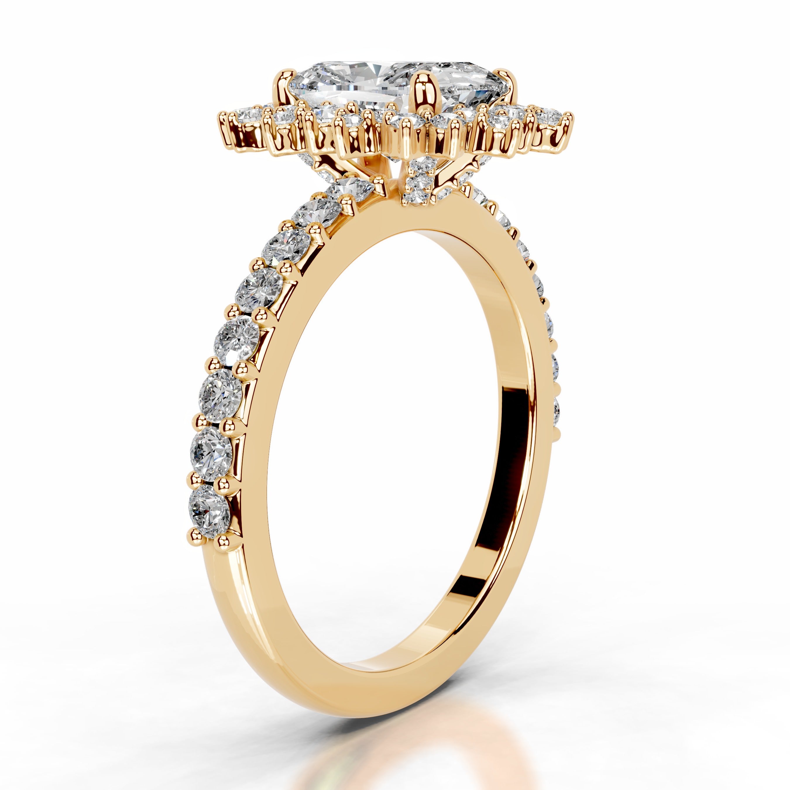 Bodil Diamond Engagement Ring - 18K Yellow Gold、mySite、hinf8tx79