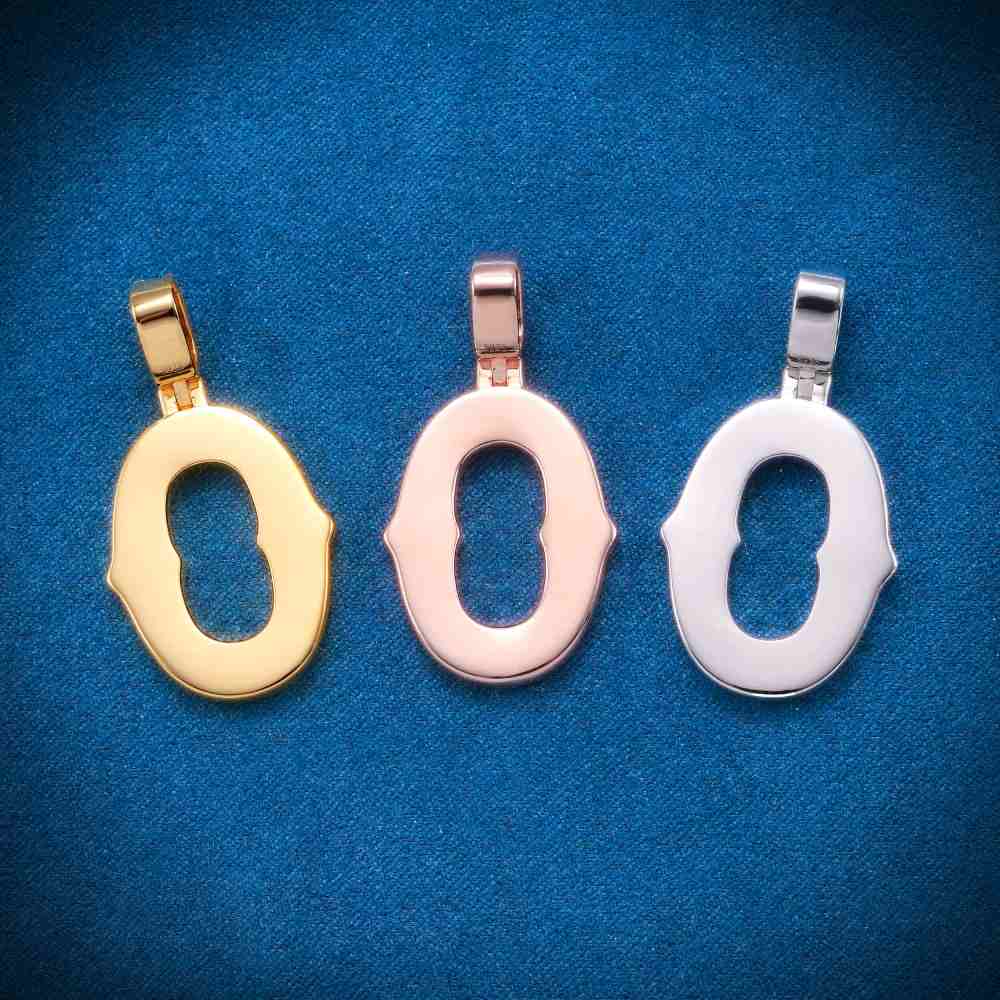 Moissanite Baguette Letter O Pendant、mySite、hinf8tx79